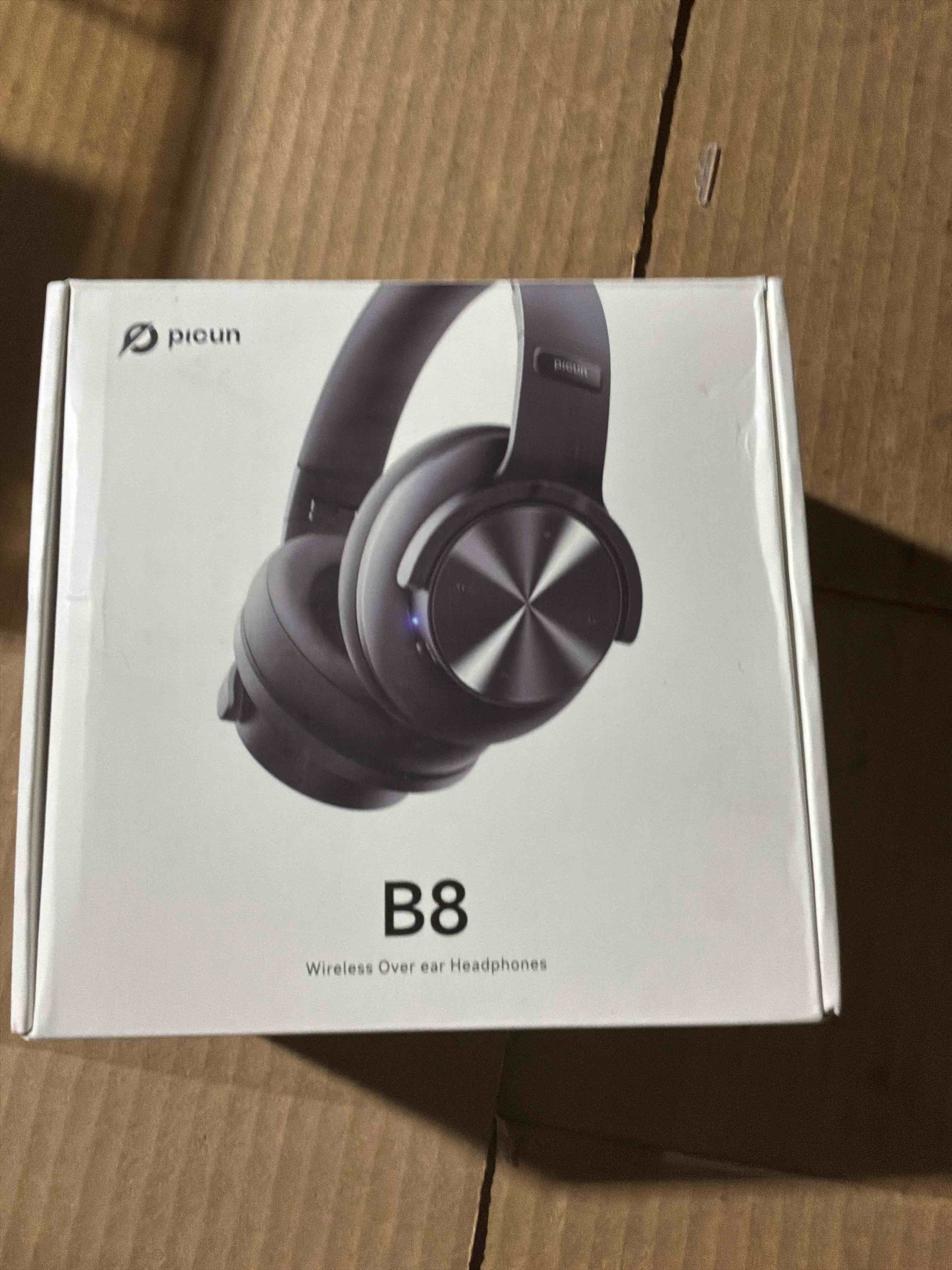 Condition photo showing New/Like New for Picun B8 Bluetooth Headphones, 120H Playtime Headphone Wireless Bluetooth with 3 EQ Modes, Low Latency, Hands-Free Calls, Over Ear Headphones for Travel Home Office Cellphone PC Black