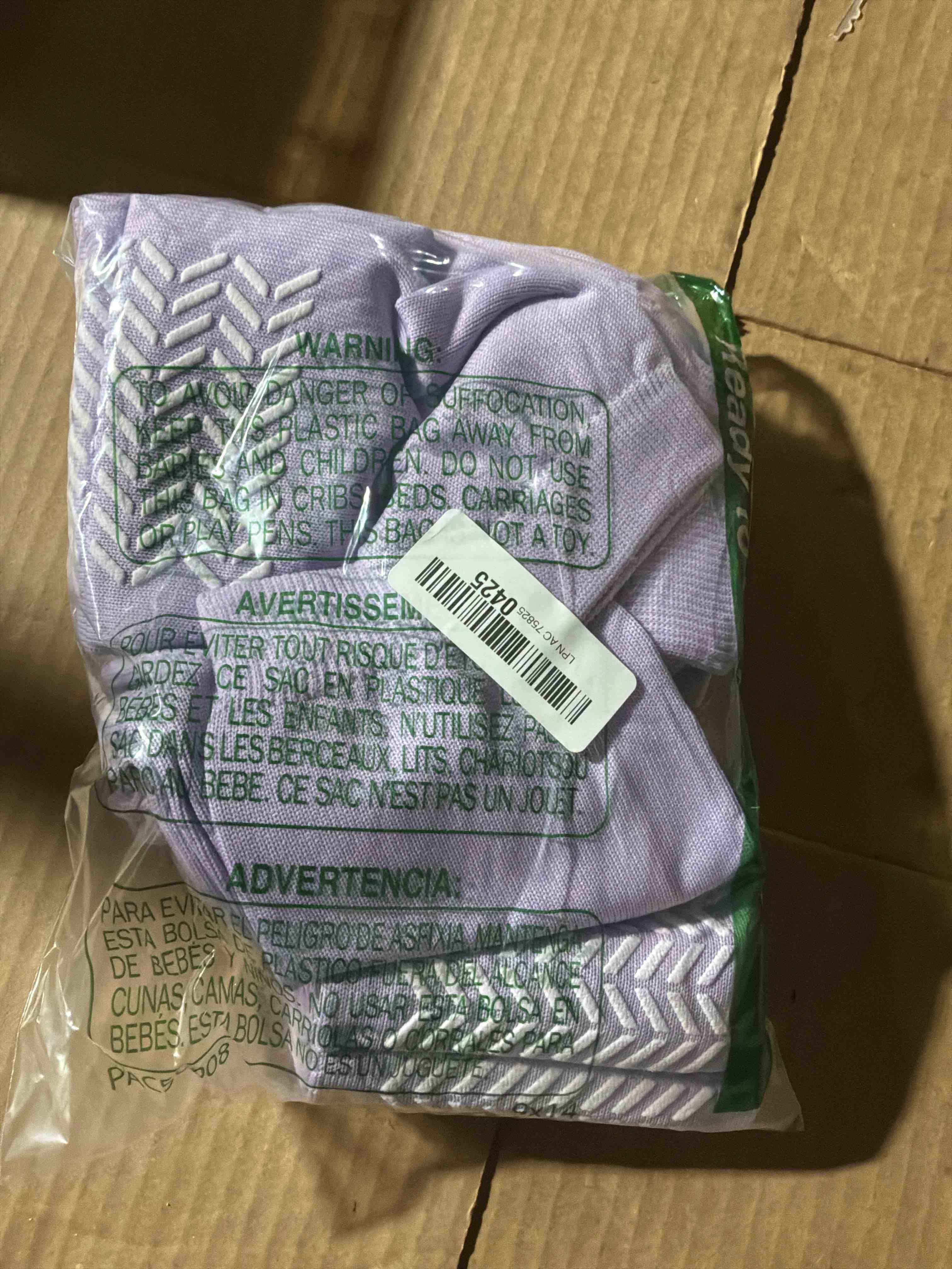 Condition photo showing New/Like New for Taiyin Double Sided Tread Non Slip Socks Safety Soft Socks Slip Stopping Safety Fall Prevention for Women Men Bariatric X-Large Light Purple 6