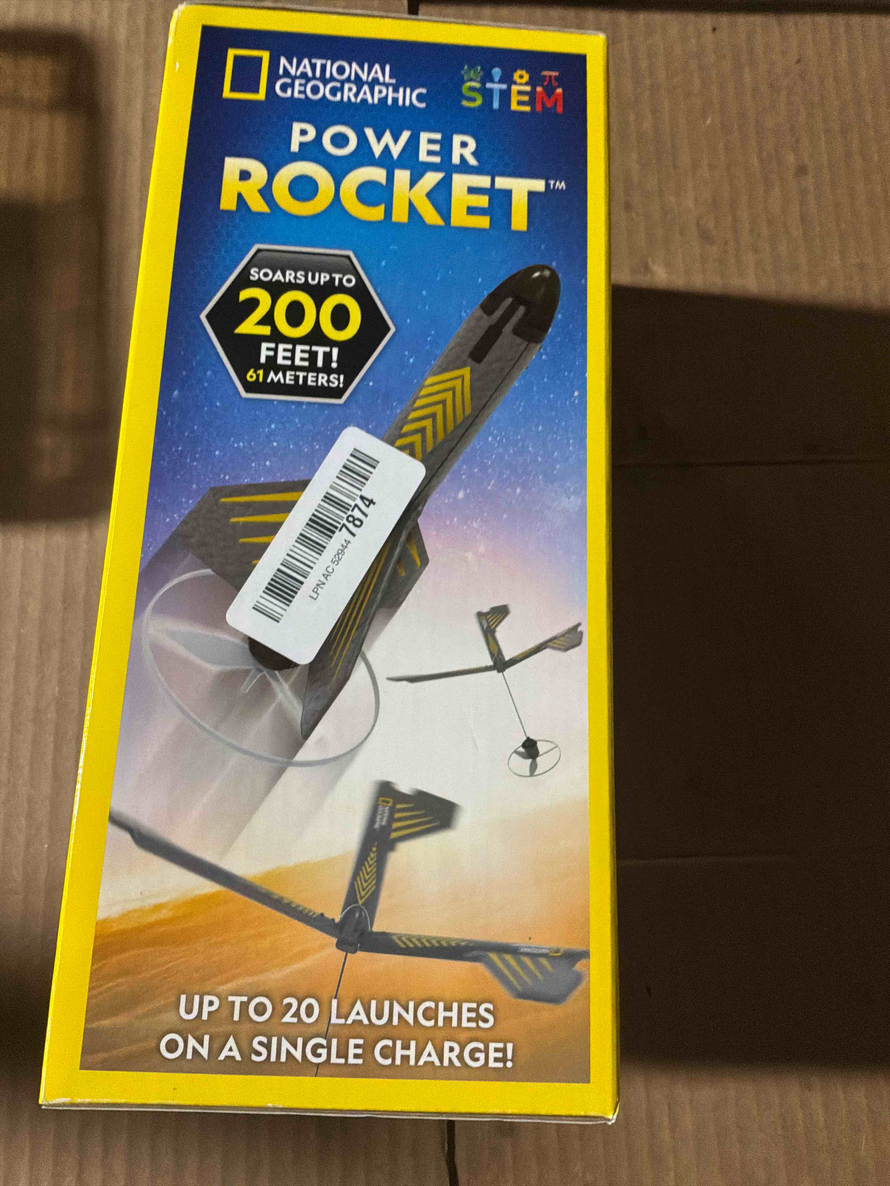 Condition photo showing New/Like New for National Geographic Rocket Launcher - Motorized Air Rocket Toy with Patented Design, Launch up to 200 Feet, Outdoor Toys & Model Rockets, Gifts for Kids Ages 8-12, Space Toys Motorized Power Rocket