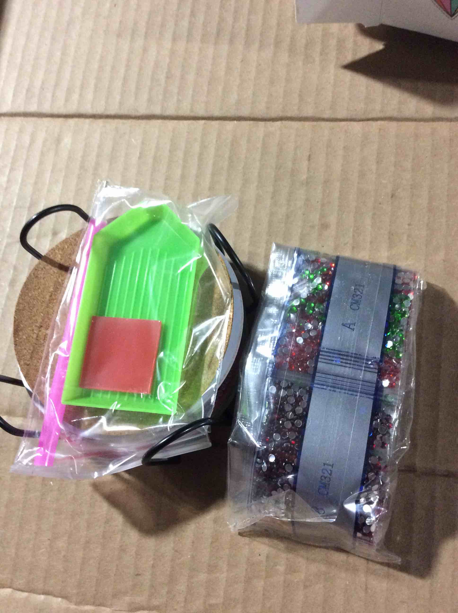Condition photo showing Good Condition for 8 PCS Christmas Diamond Art Coasters Winter Diamond Painting Coasters Kits with Holder DIY for Beginners, Adults, Diamonds Art Crafts Supplies