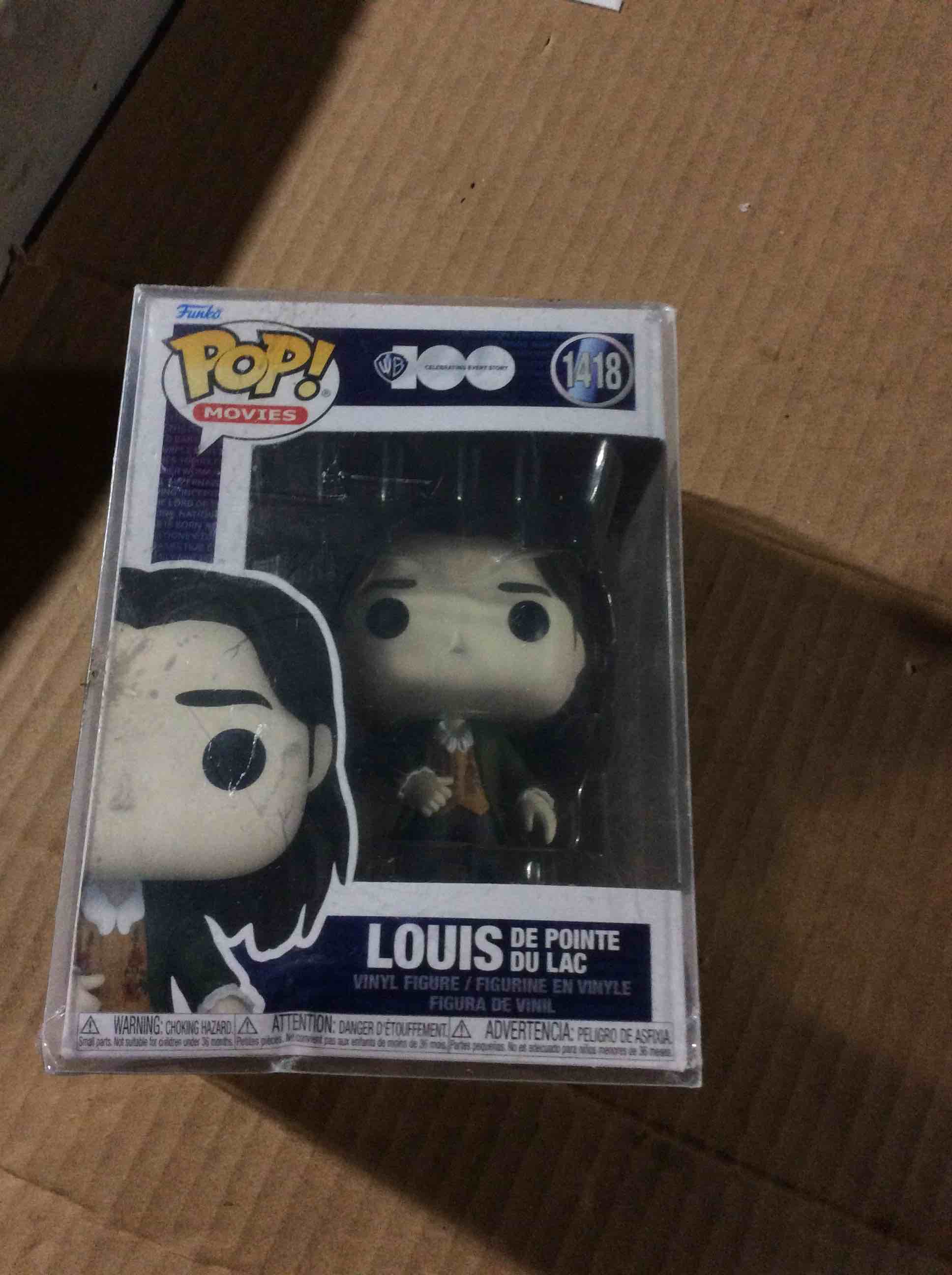 Condition photo showing New/Like New for funko pop movies Louis de point du lac