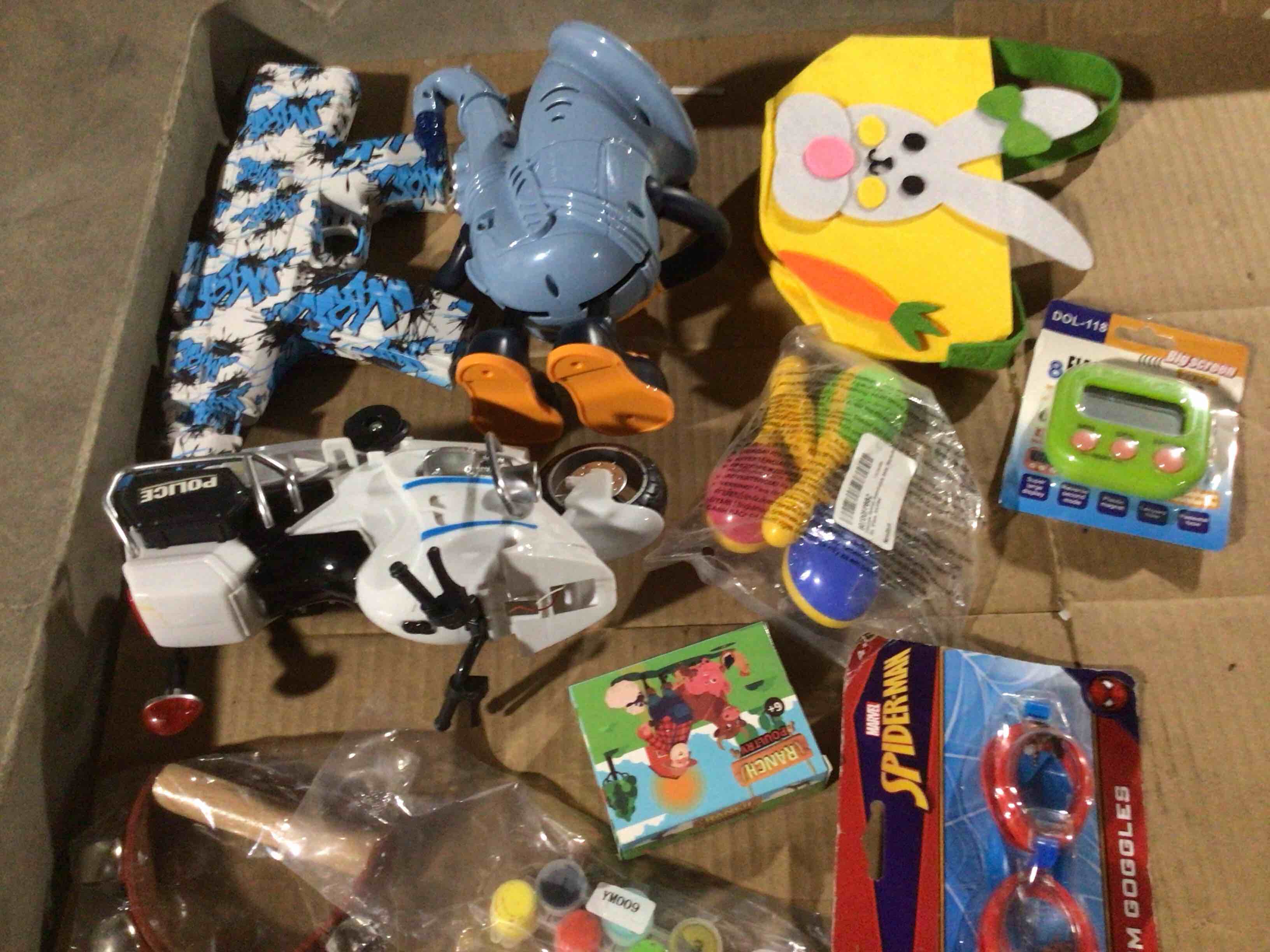 Assorted of the toys different style and size