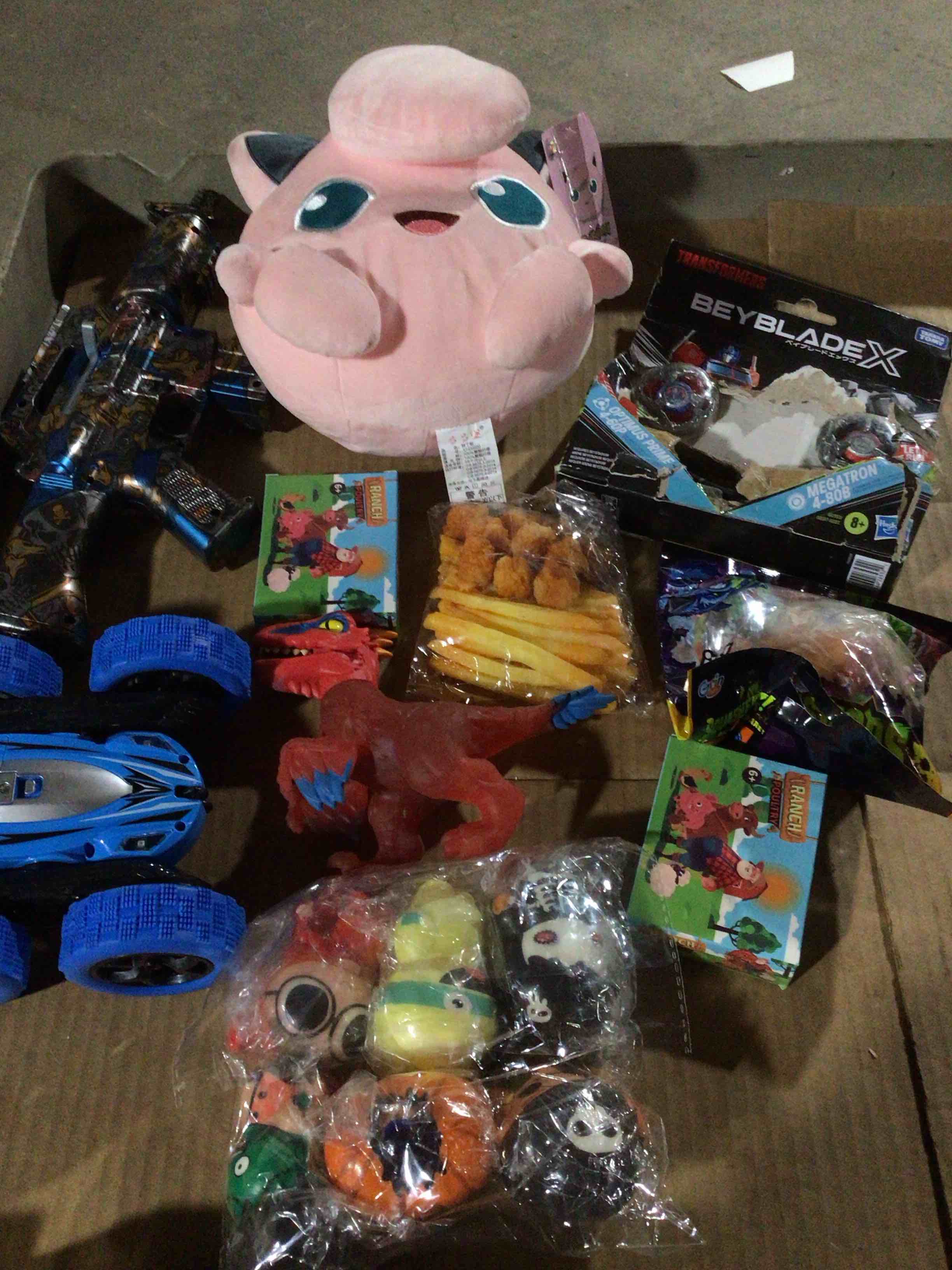 Assorted of the toys different style and size