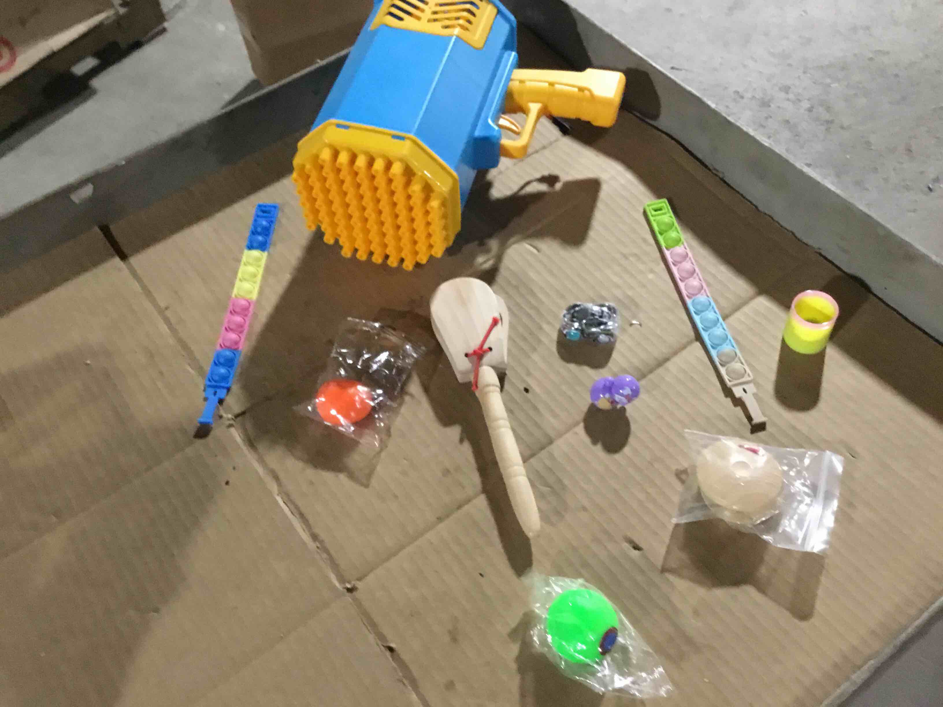 Assorted of the toys different style and size