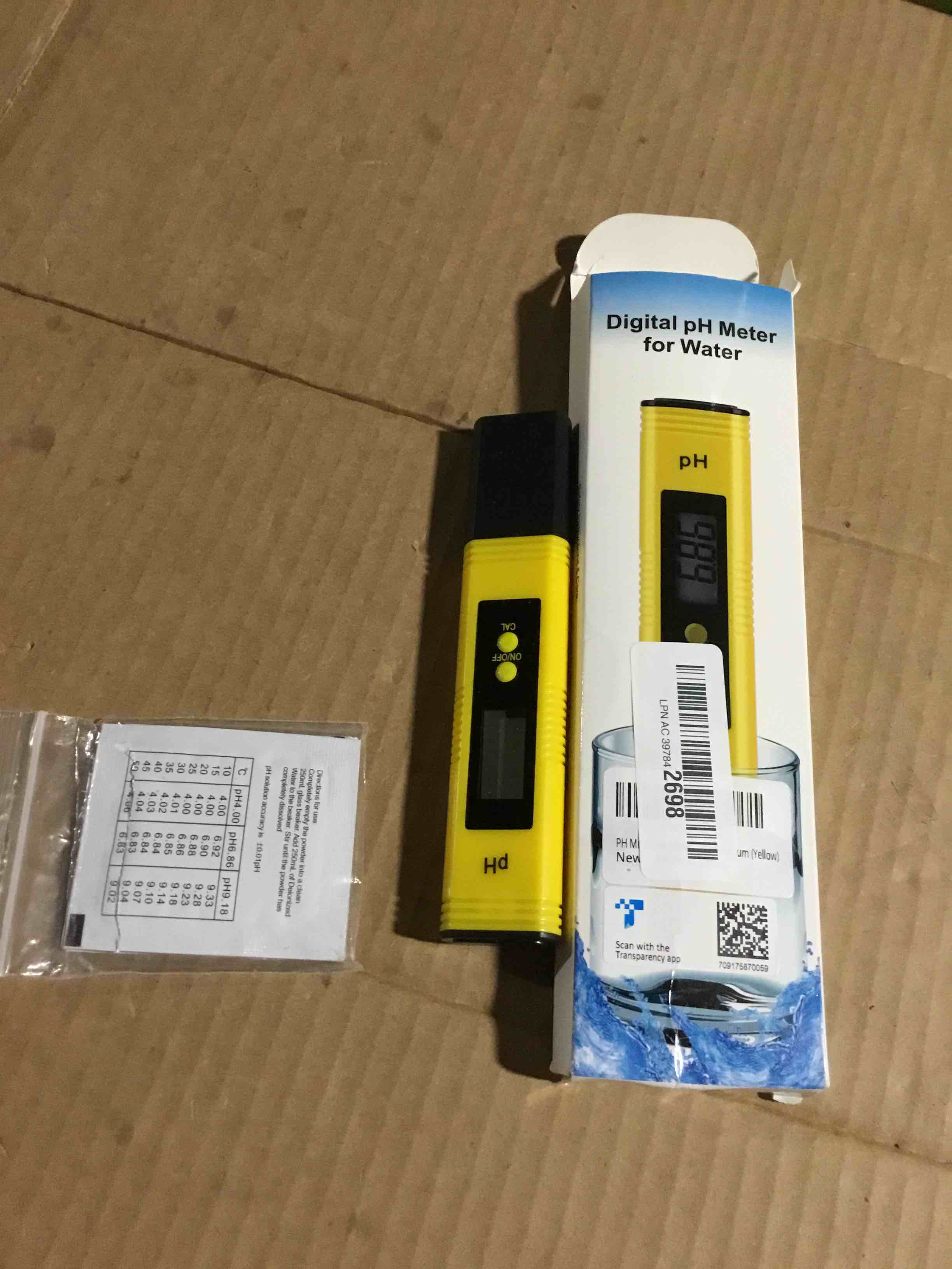 Condition photo showing Good Condition for PH Meter for Water Hydroponics Digital PH Tester Pen 0.01 High Accuracy Pocket Size with 0-14 PH Measurement Range for Household Drinking, Pool and Aquarium (Yellow)