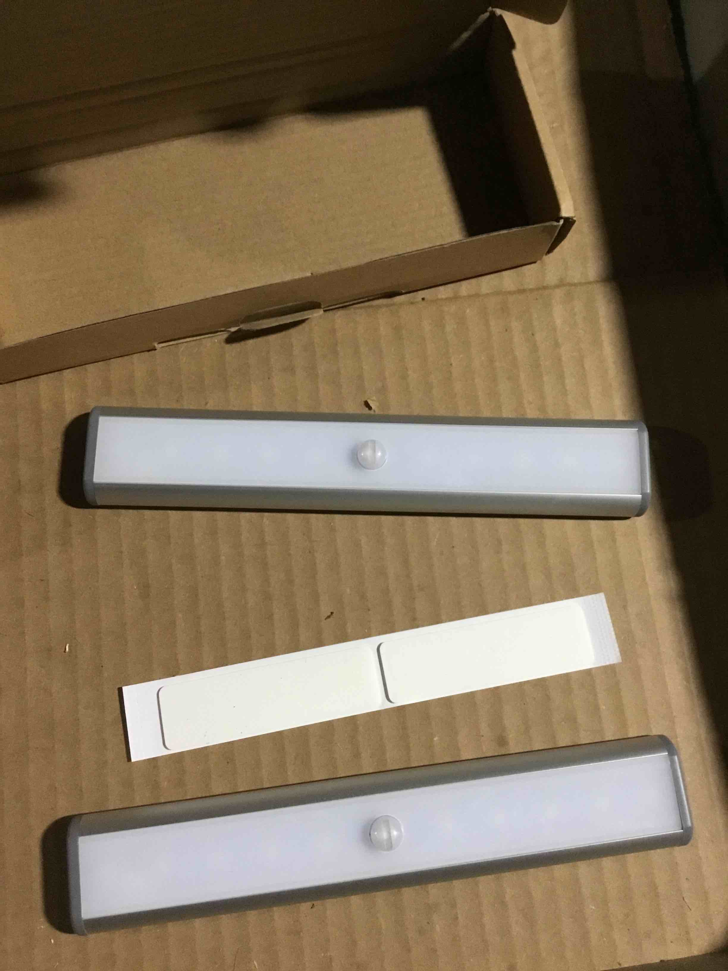 Condition photo showing Good Condition for Stick-on Anywhere Portable Little Light Wireless LED Under Cabinet Lights 10-LED Motion Sensor Activated Night Light Build in Rechargeable Battery Magnetic Tap Lights for Closet, Cabinet