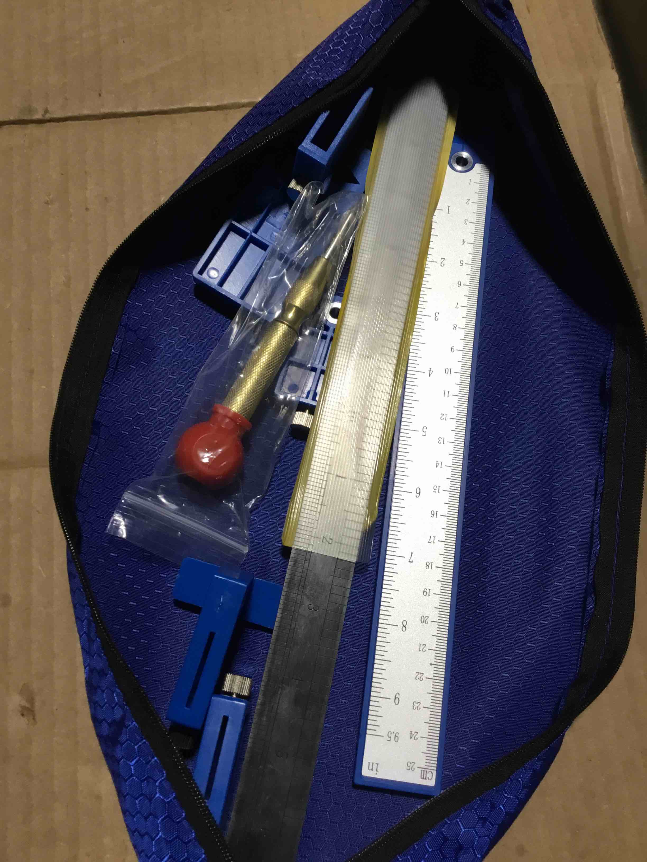 Condition photo showing Good Condition for King&Charles Cabinet Hardware Jig, Cabinet Handle Jig with Automatic Center Punch, Avoid Jitter Caused by Direct Drilling. Use for Handles and Pulls on Drawers/Doors, Perfect Set. Acrylonitrile Butadiene Styrene