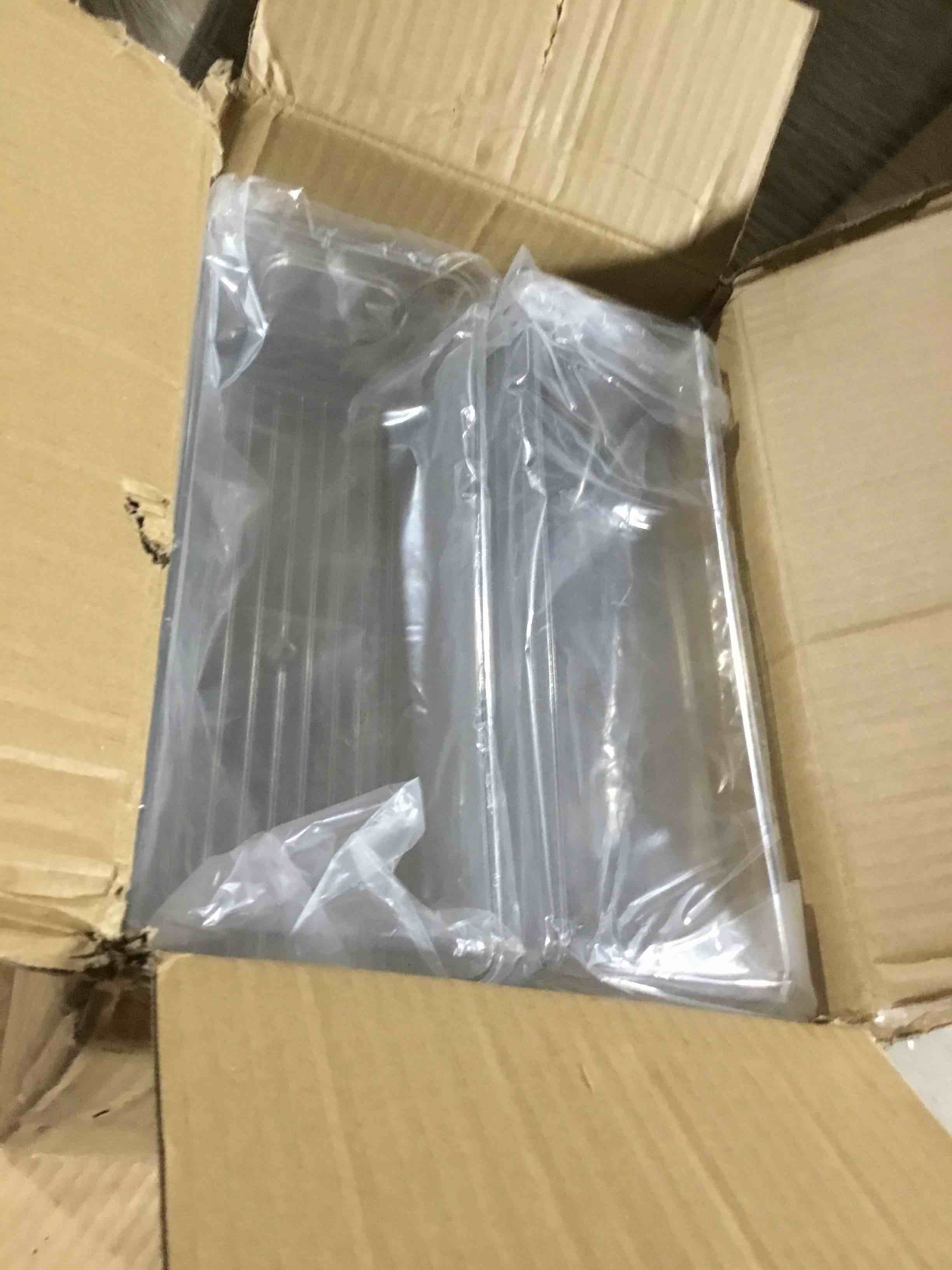 Condition photo showing Good Condition for Set of 8 Clear Plastic Storage Bins, 4 Large and 4 Small Stackable Storage Containers for Pantry Organization and Kitchen Storage Bins,Home Edit and Cabinet Organizers W-01