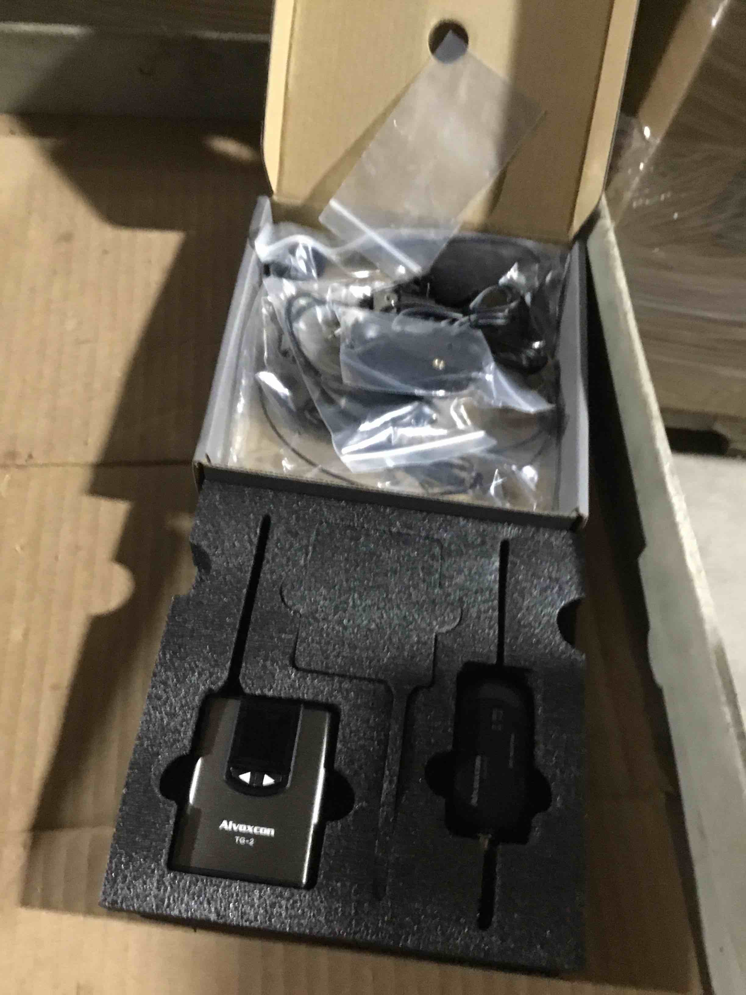 Condition photo showing Good Condition for Alvoxcon Wireless Headset Lavalier Microphone System Wireless Lapel Mic Best for iPhone, DSLR Camera, PA Speaker, YouTube, Podcast, Video Recording, Conference, Vlogging, Church, Interview, Teaching