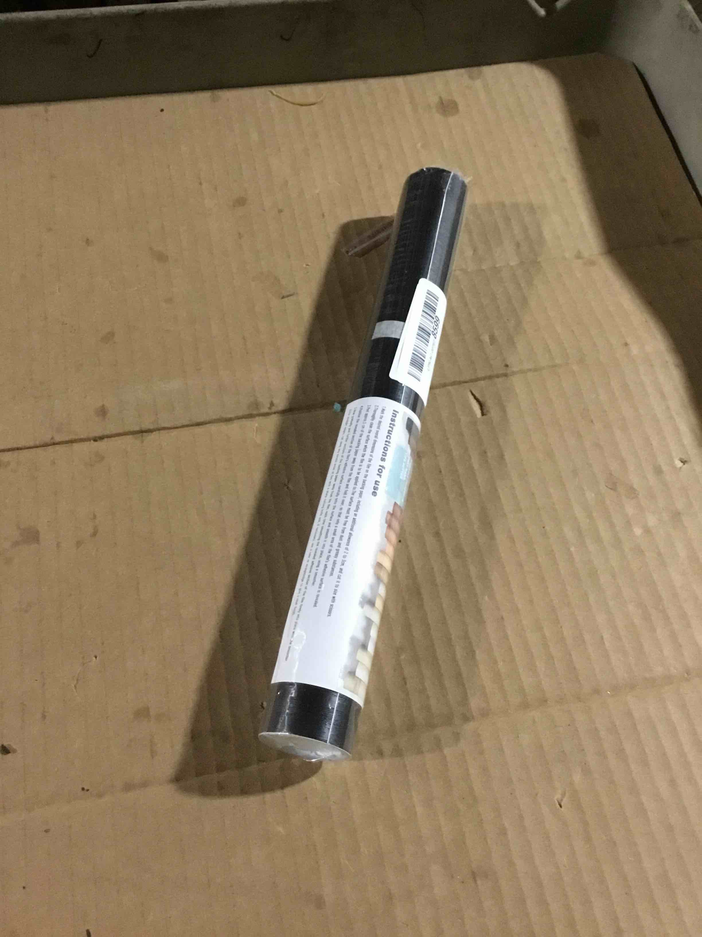 Condition photo showing New/Like New for Abyssaly Peel and Stick Wallpaper Black Wood Contact Paper Decorative Self-Adhesive Film for Surfaces Easy to Clean Thickening Upgrade Increase Stomata and Reduces Bubble Generation 11.8 in X 78.7 in 11.8" x 78.7" Black
