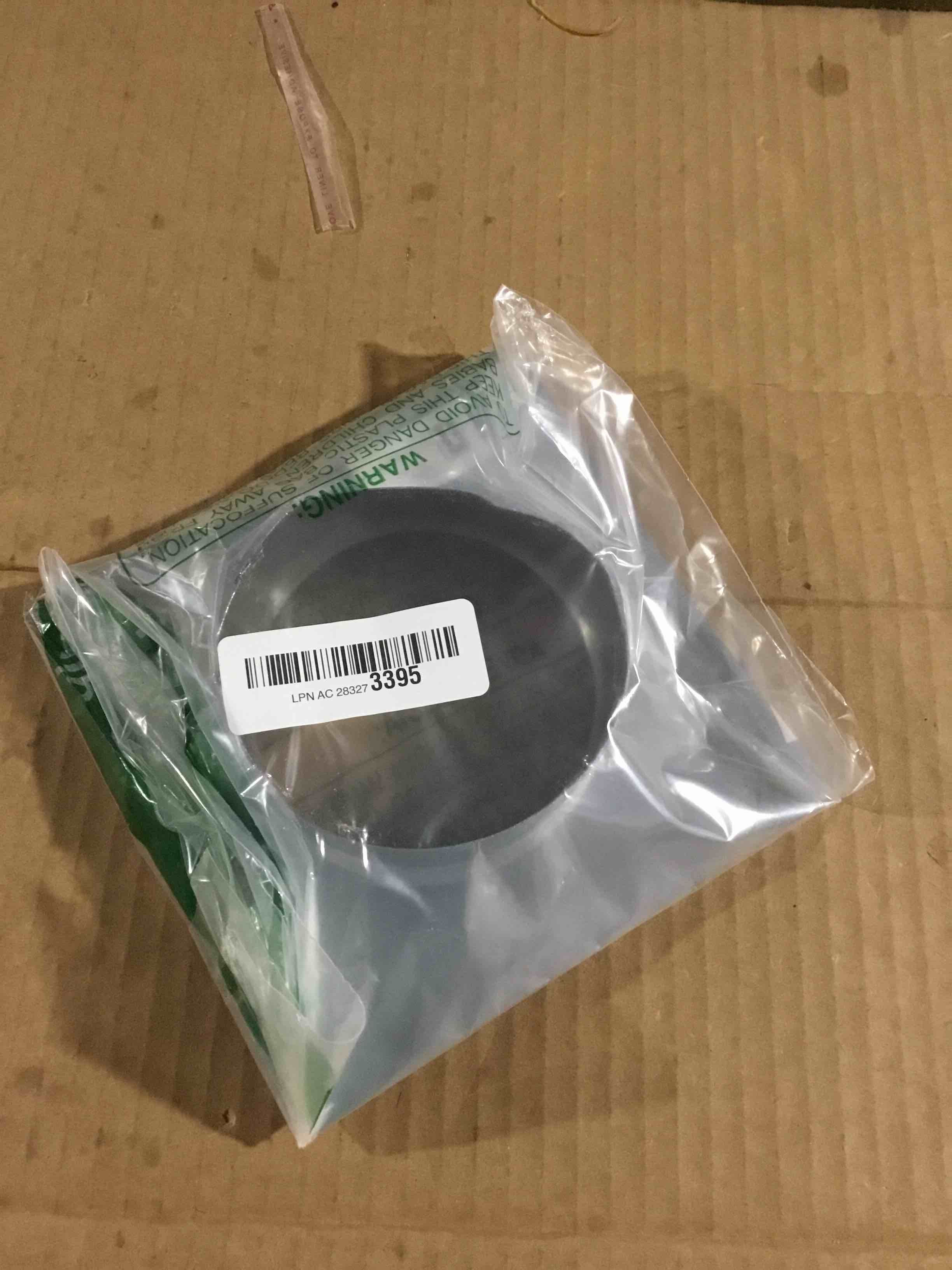 Condition photo showing Good Condition for vent systems 4" inch duct connector flange with square spigot wall plate – dryer vent adapter and mounting plate – ideal for seamless hvac ductwork connections, exhaust fans, and airflow management 4 inch / 100 mm galvanized