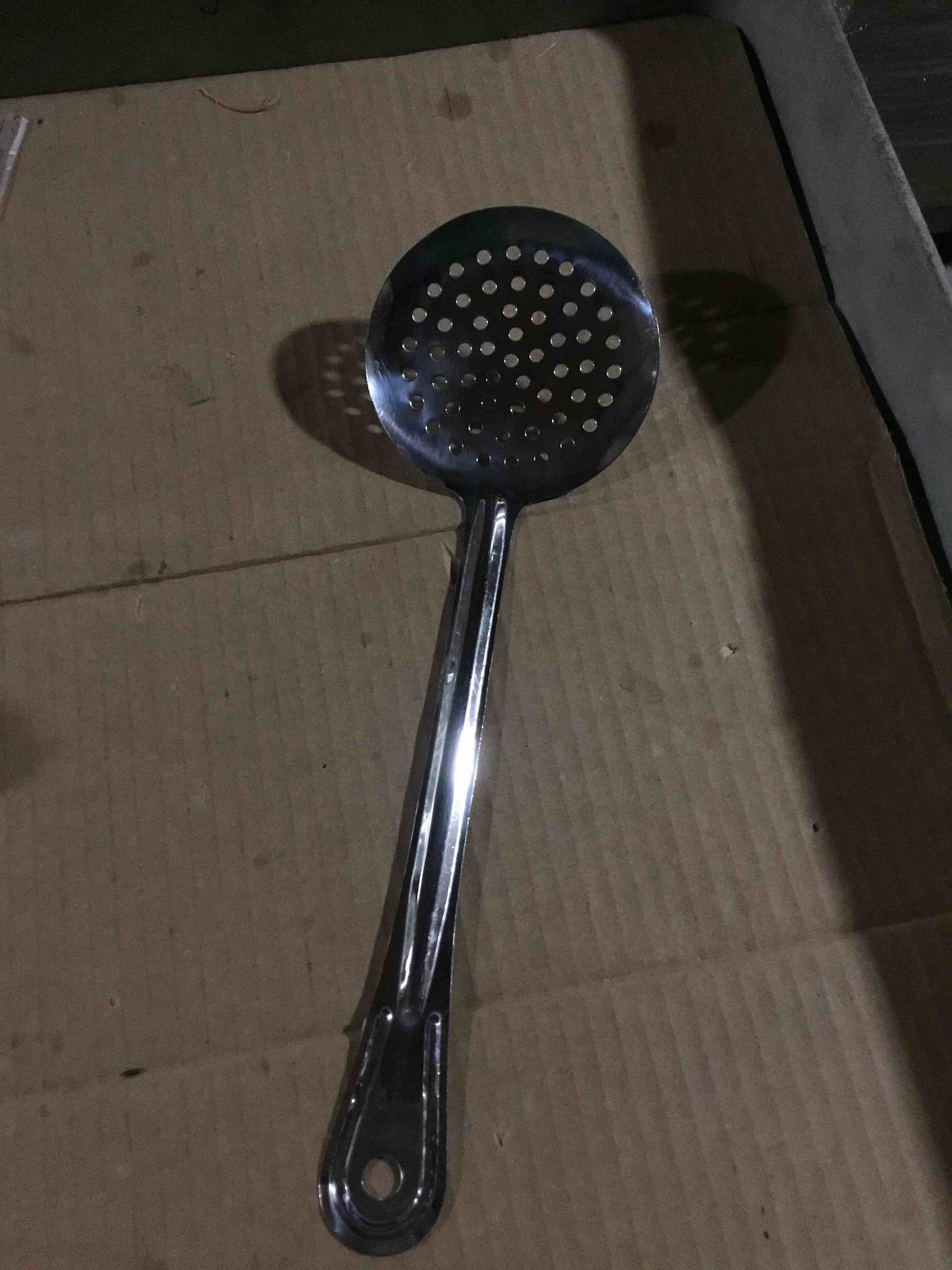 Condition photo showing Good Condition for Dia 12CM Stainless Steel Skimmer/Slotted Spoon/Strainer Ladle With ABS Plastic Heat Resistant Handle