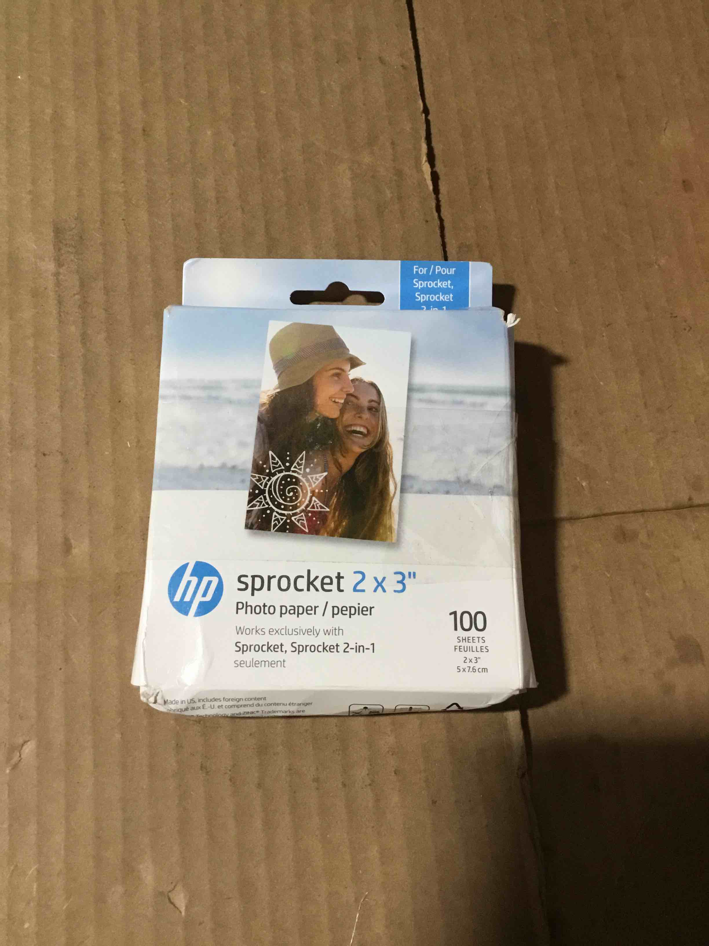 Condition photo showing New/Like New for HP Sprocket 2x3" Premium Zink Sticky Back Photo Paper (100 Sheets) Compatible with HP Sprocket Photo Printers, Original Version.