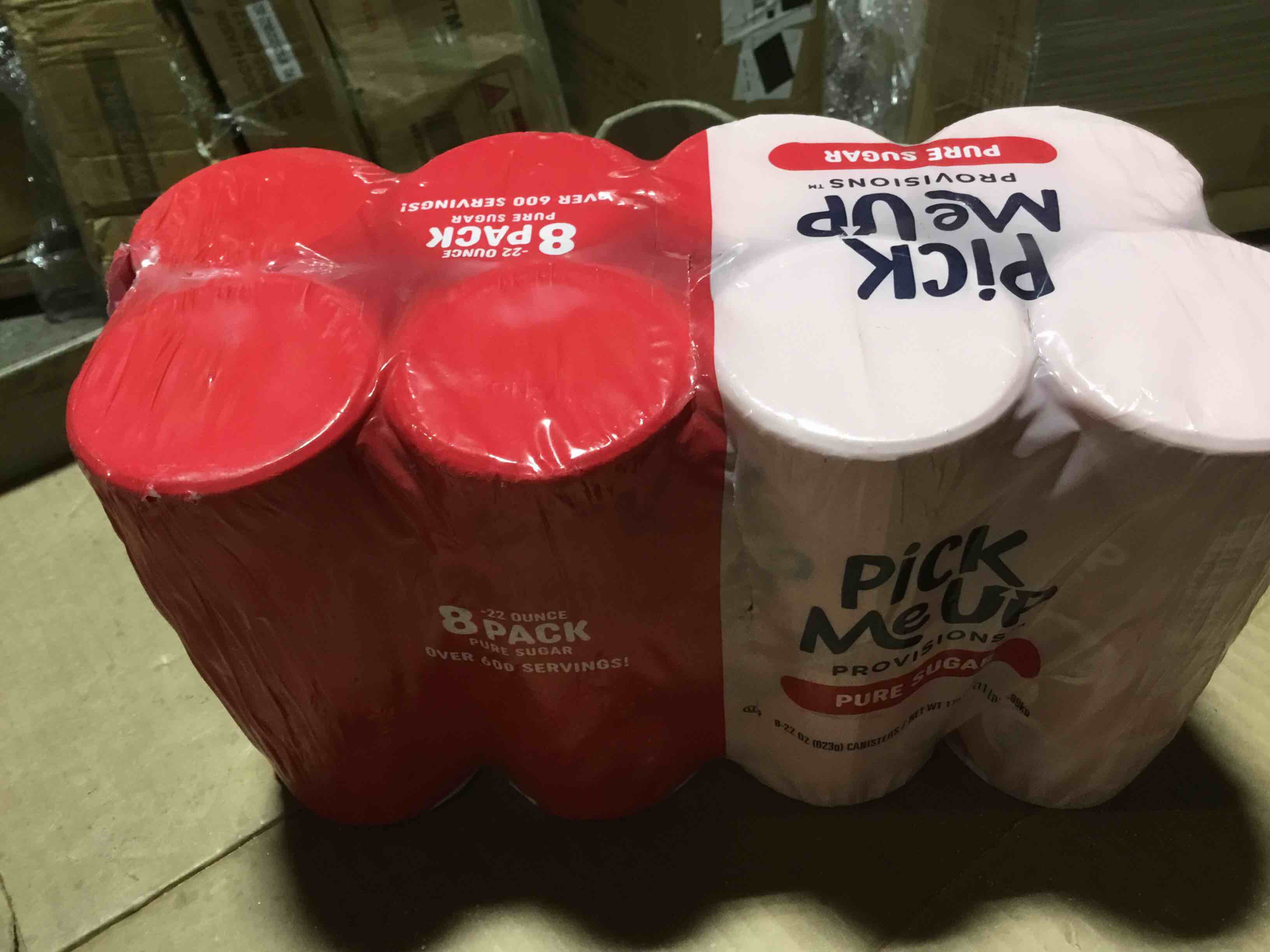 Condition photo showing As Is for (BEST IF USED SEP 01 2027) N\\'joy Pure Sugar Cane, 22 oz Canister, 8/Pack Pm62430/90698 - All