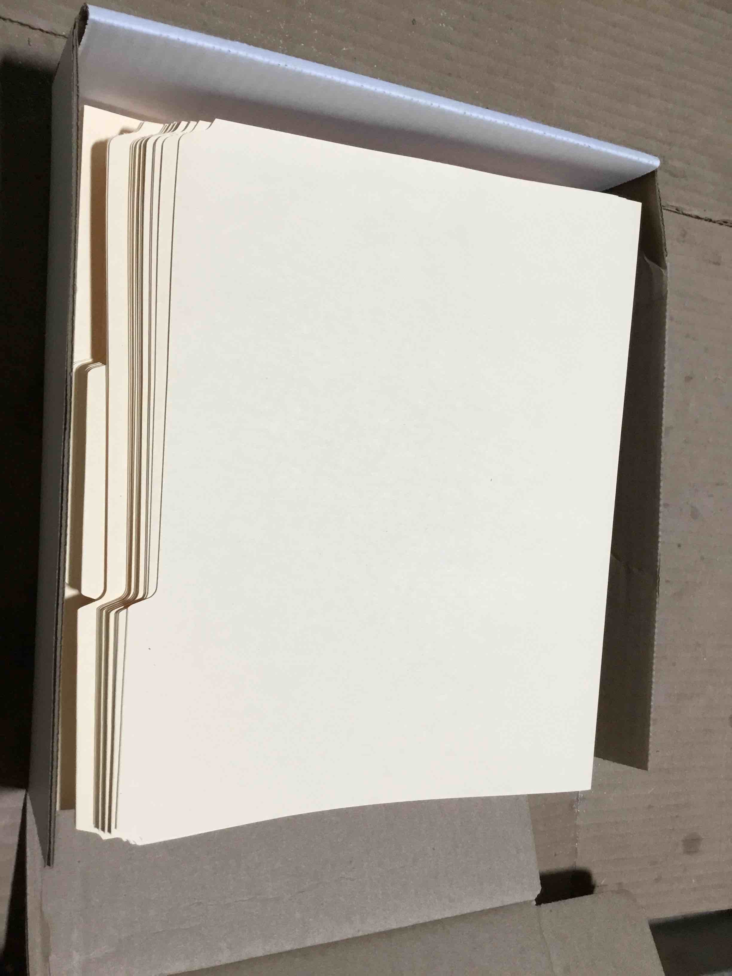 Condition photo showing Good Condition for M.a.p. Letter Size Top-tab Manila File Folders; 1/3 Cut-1 Fastener-qty:50