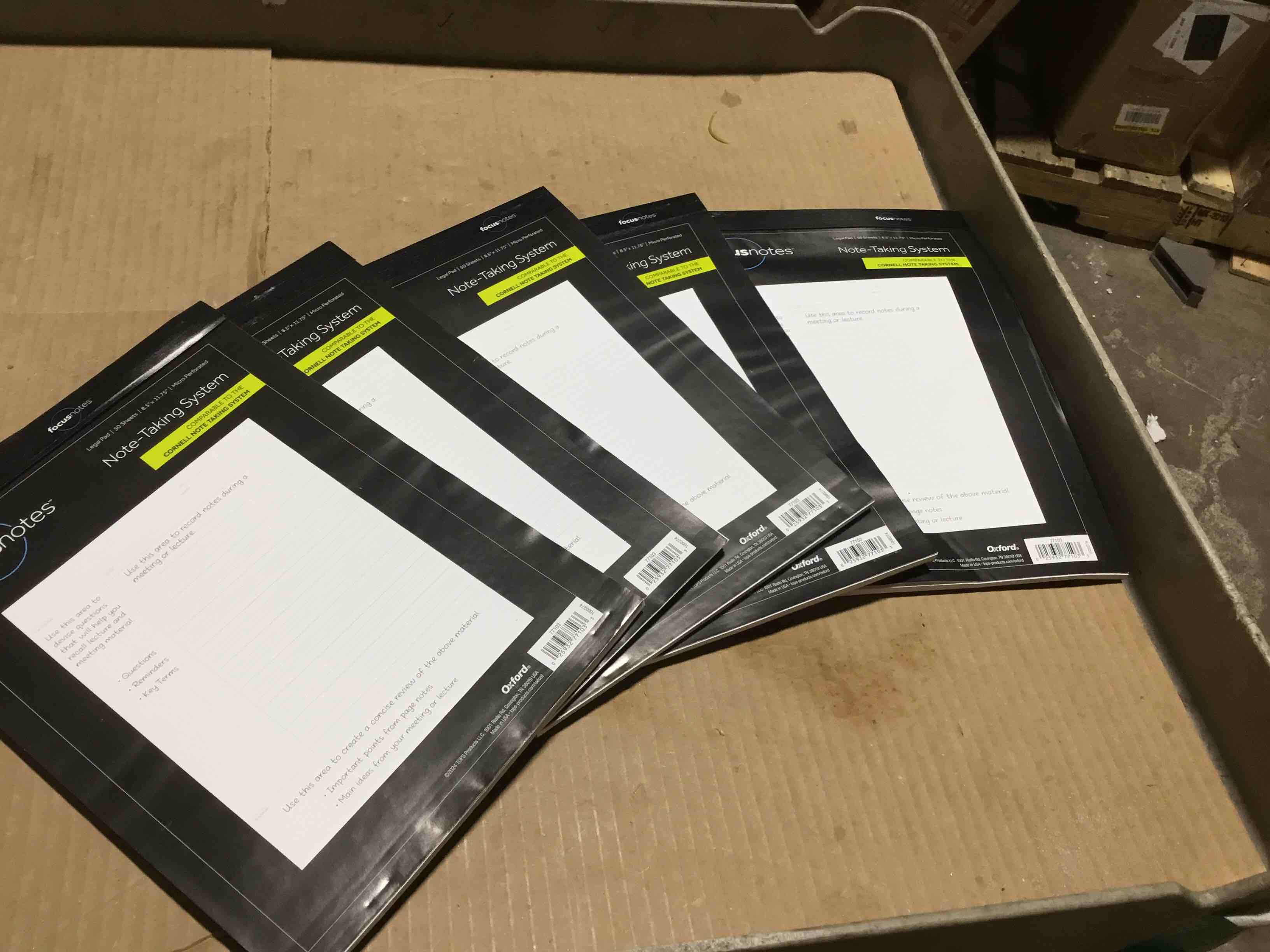 Condition photo showing As Is for Oxford® FocusNotes® Writing Pad  8-1/2  x 11-3/4   50 Sheets