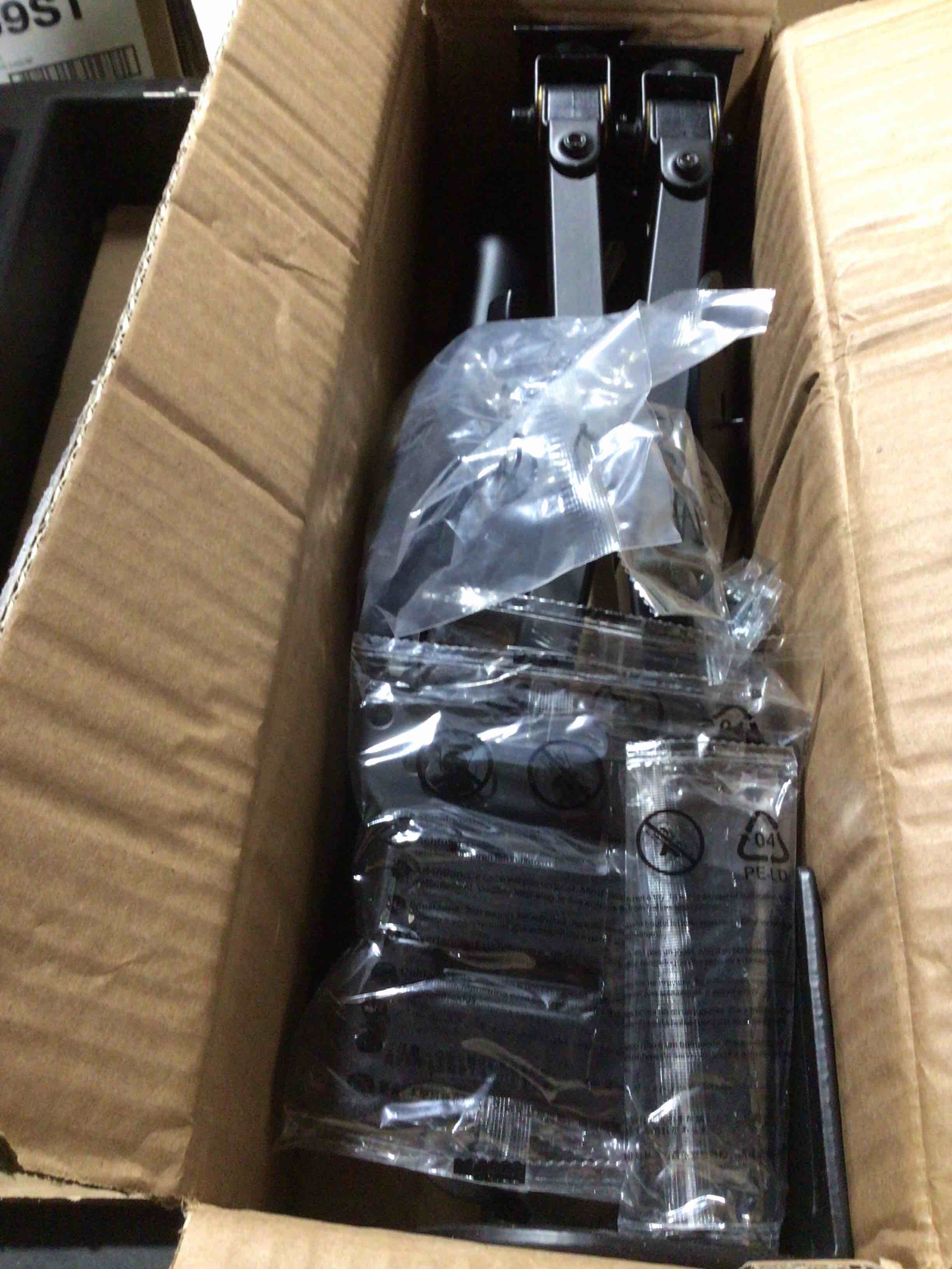 Condition photo showing New/Like New for Mount-It! - Dual  Monitor Desk Mount - Black