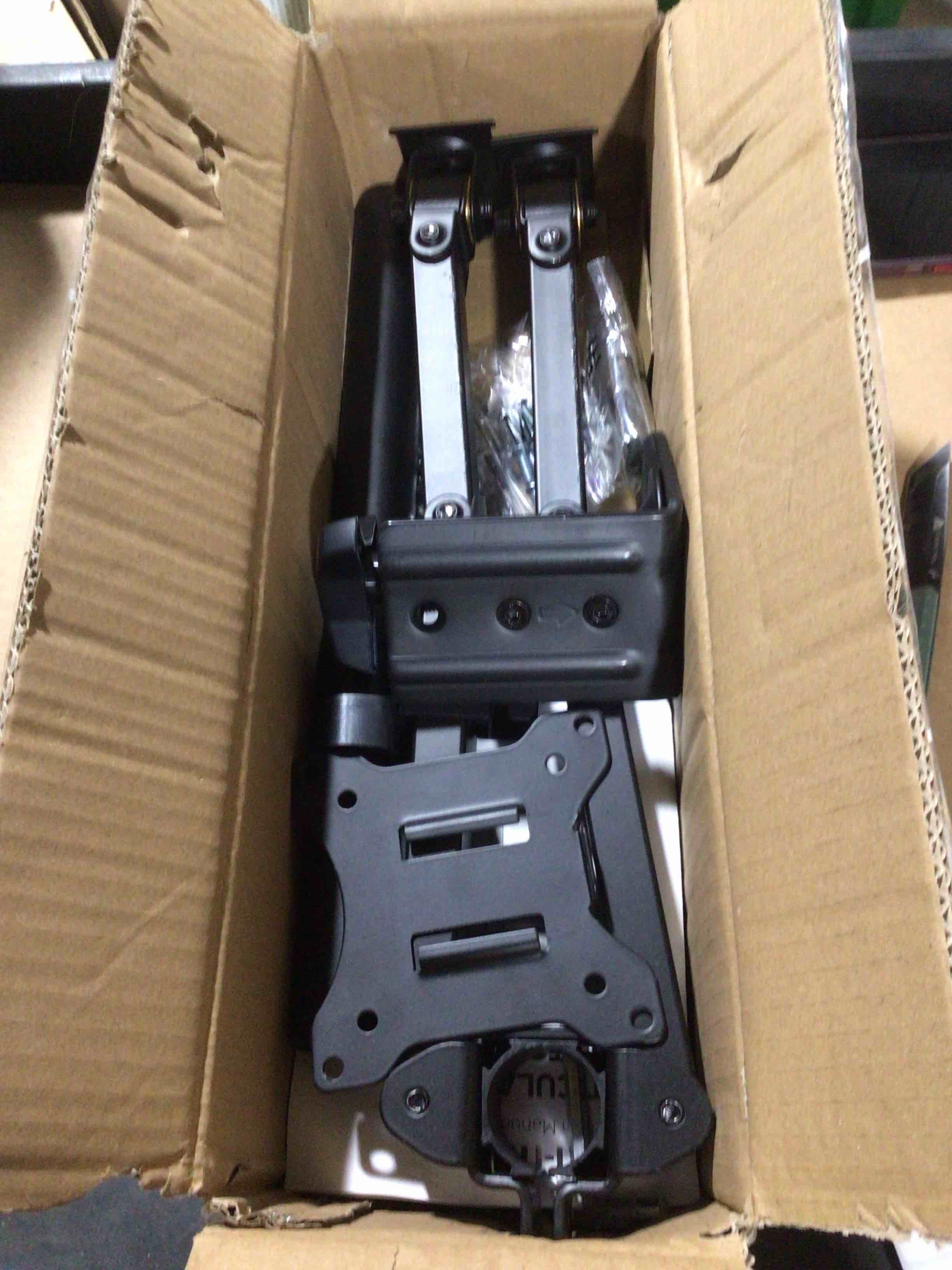 Condition photo showing Good Condition for Mount-It! - Dual  Monitor Desk Mount - Black