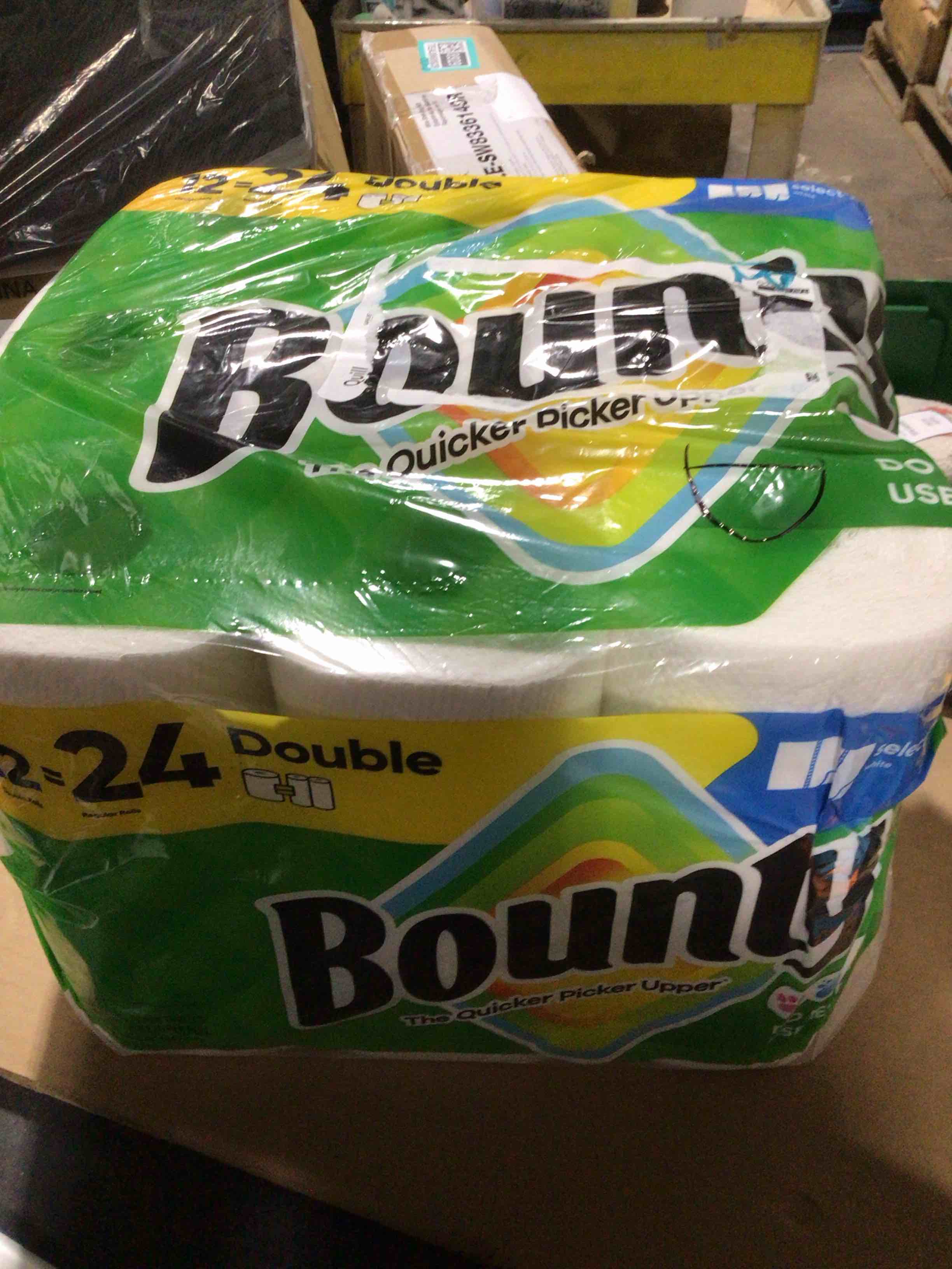 Condition photo showing New/Like New for Bounty Paper Towels Select-A-Size Double Rolls, 9 Rolls Total/82 Sheets Per Roll, White