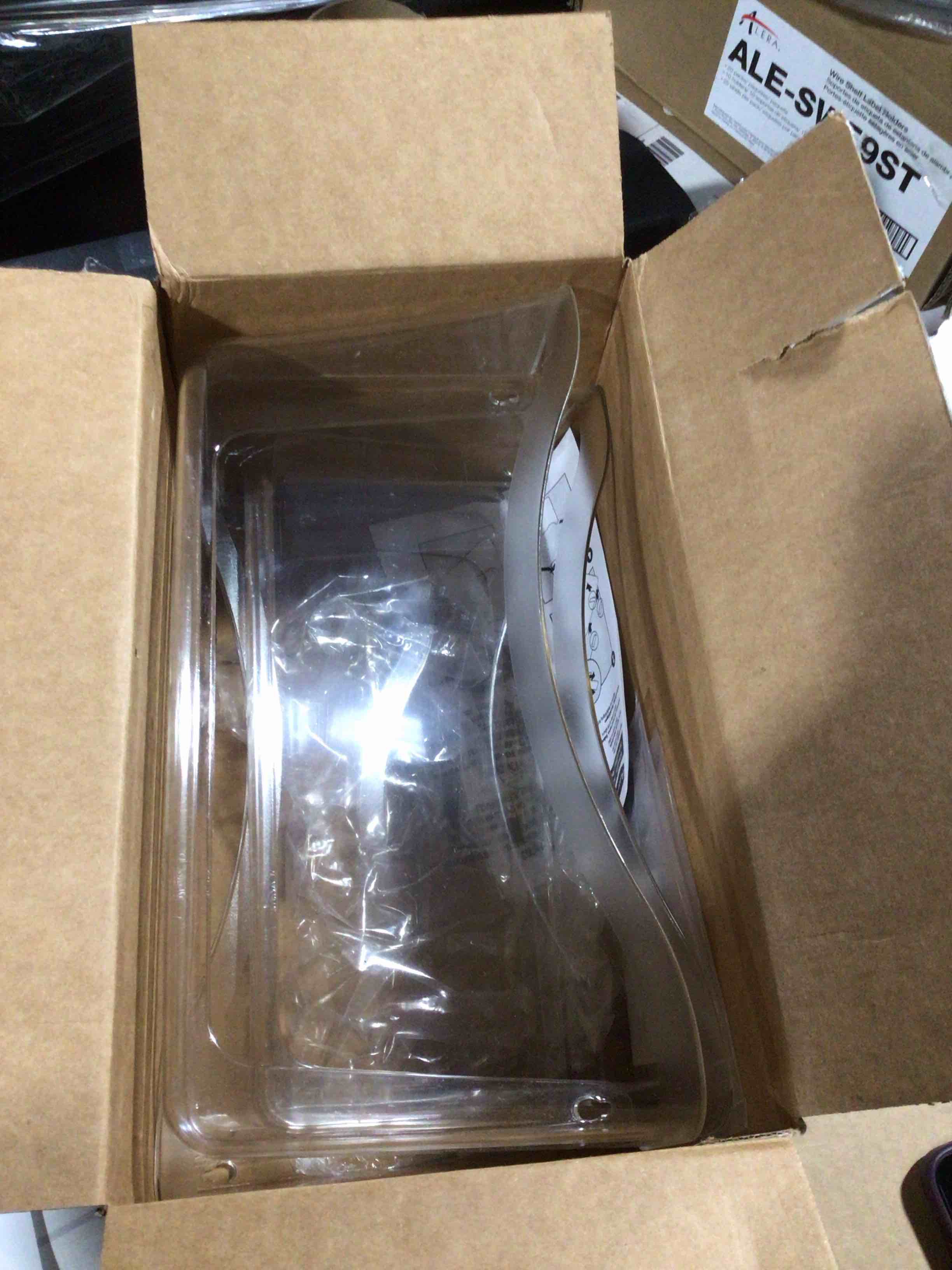 Condition photo showing Good Condition for Pack of 3 Rubbermaid Unbreakable Three Pocket Wall File Set  Letter  Clear