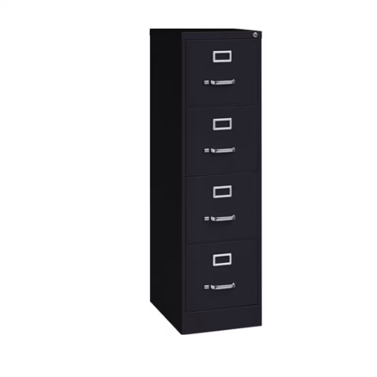 Staples Commercial 4-Drawer Vertical File Cabinet Locking Letter Black 22 D (22337D)