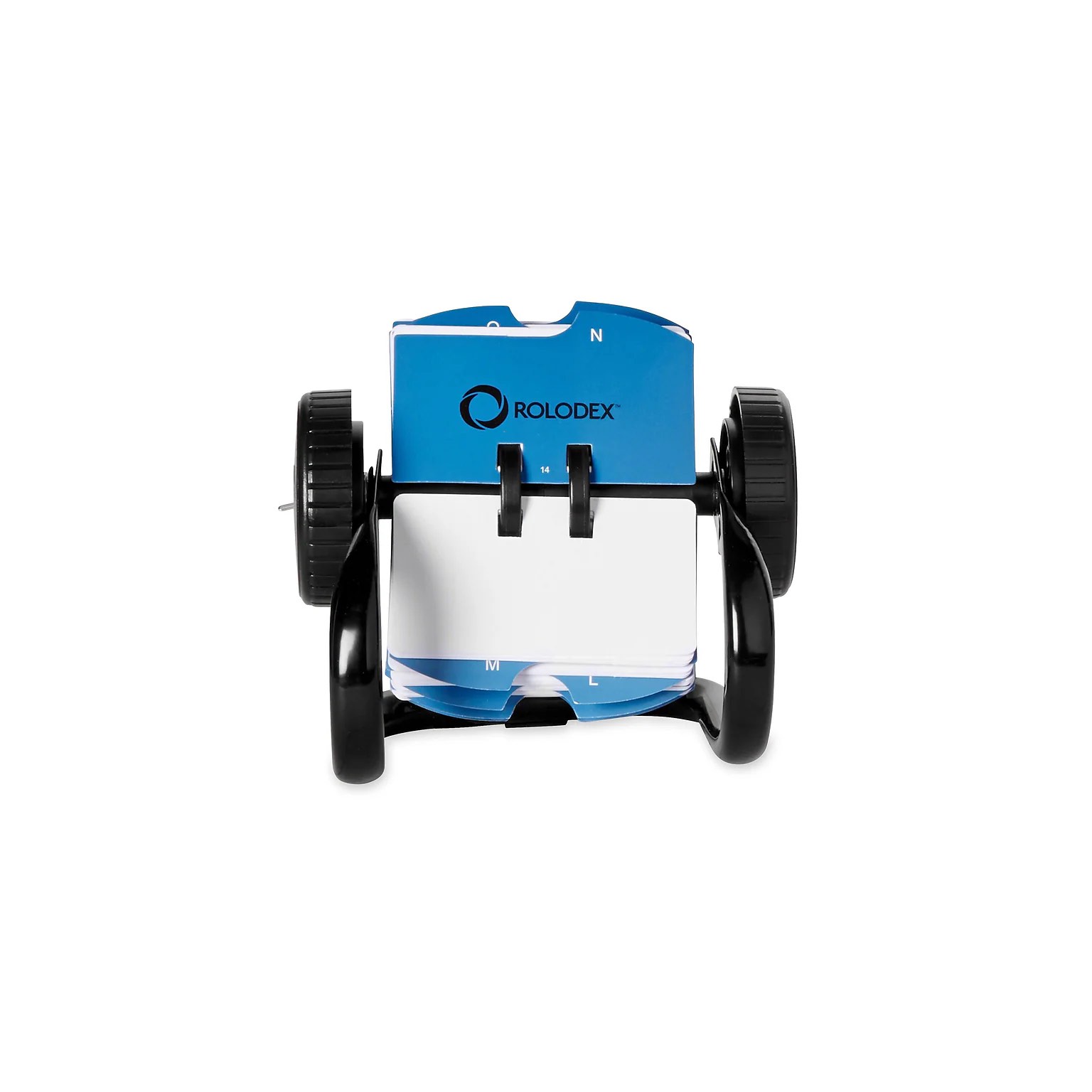 Rolodex Classic Open Rotary Card File 250 1-3/4 x 3-1/4 Inch Cards and 24 A-Z Guides  Black