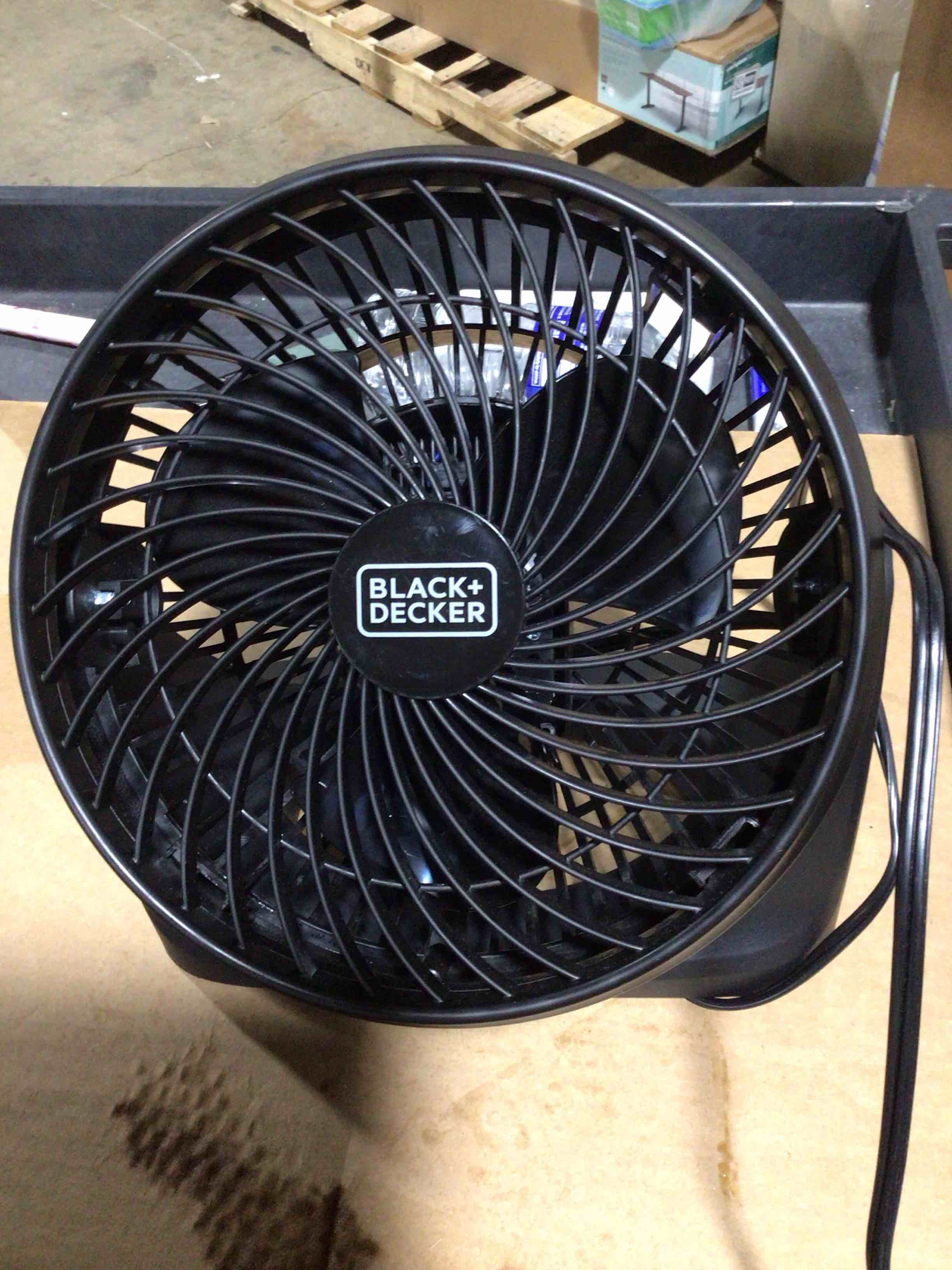 Condition photo showing As Is for BLACK+DECKER 3-Speed 60-Watt 7-in. Turbo Fan, BFTU107