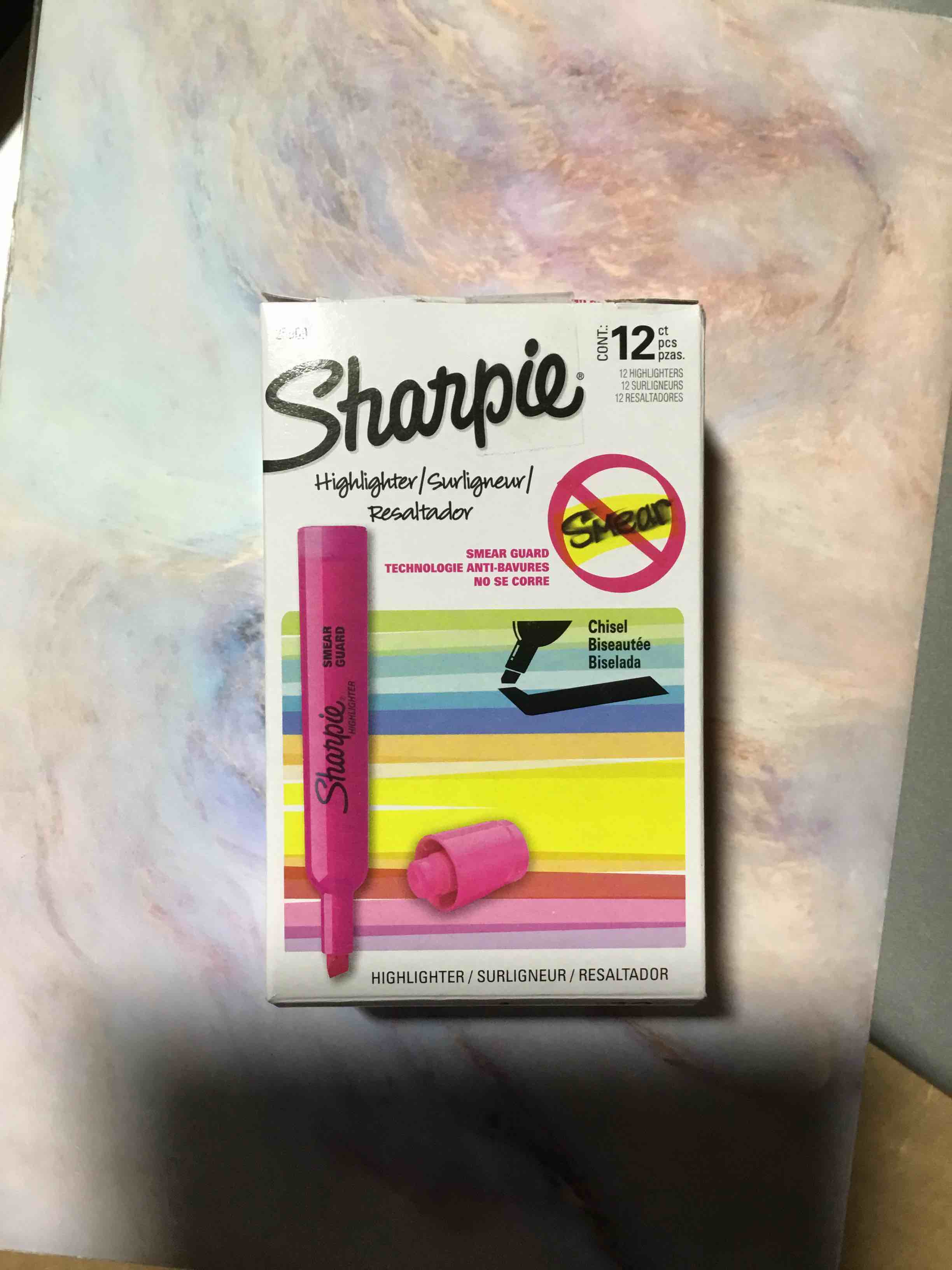 Condition photo showing New/Like New for Sharpie Tank Style Highlighters  Chisel Tip  Fluorescent Pink  Box of 12