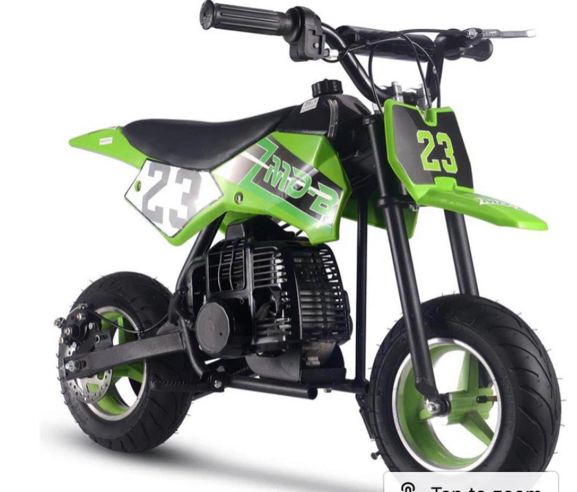 MotoTec DB-02 50cc 2-Stroke Suspension Kids' Supermoto Gas Dirt Bike
