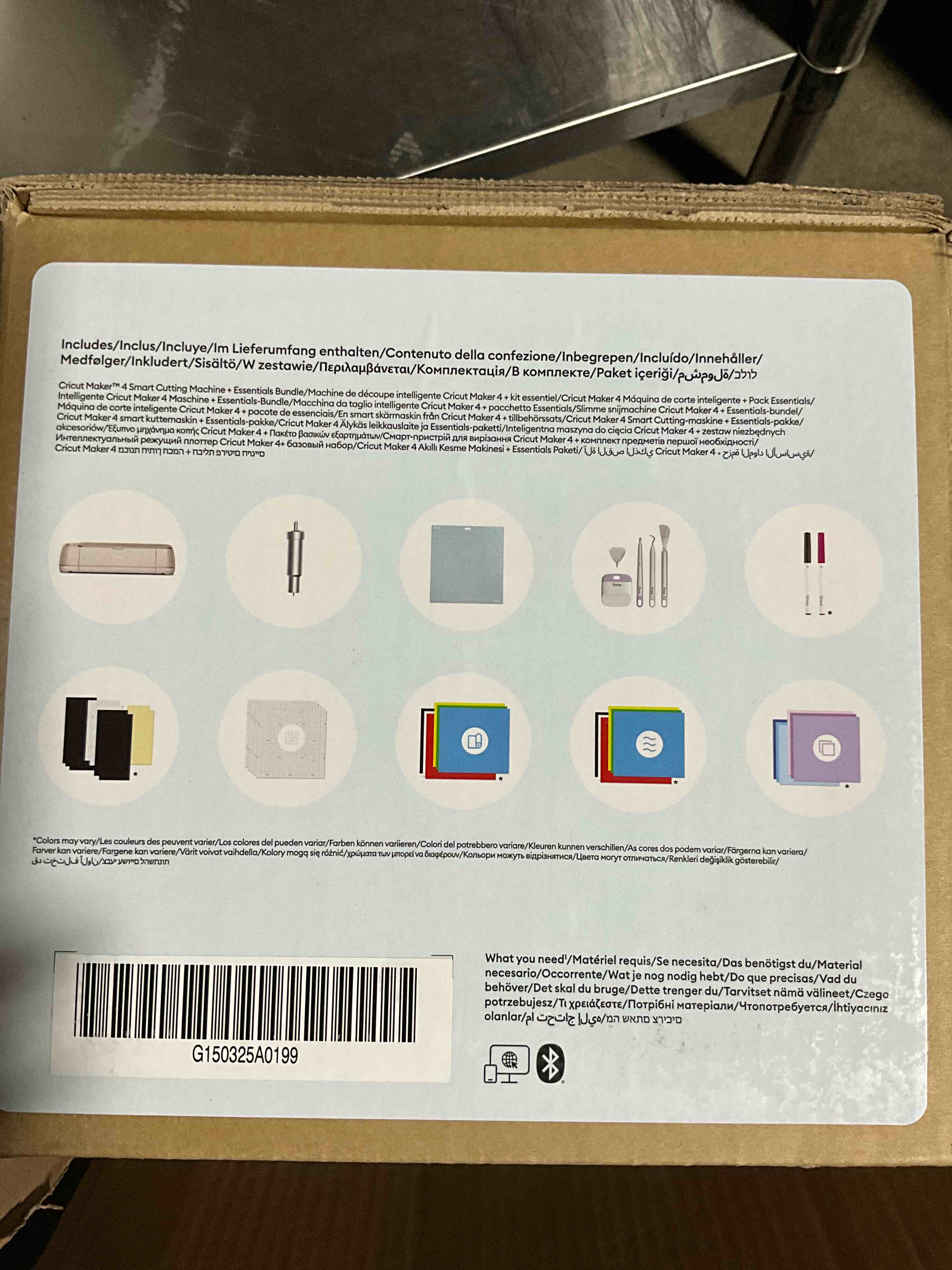 Condition photo showing Good Condition for Cricut Explore 4 Cutting Machine with Rainbow Smart Vinyl Bundle - Electronic Craft Die-Cutting Machine with Variety Vinyl, Transfer Tape and Weeding Tools, Beginner Kit, Bluetooth Connectivity