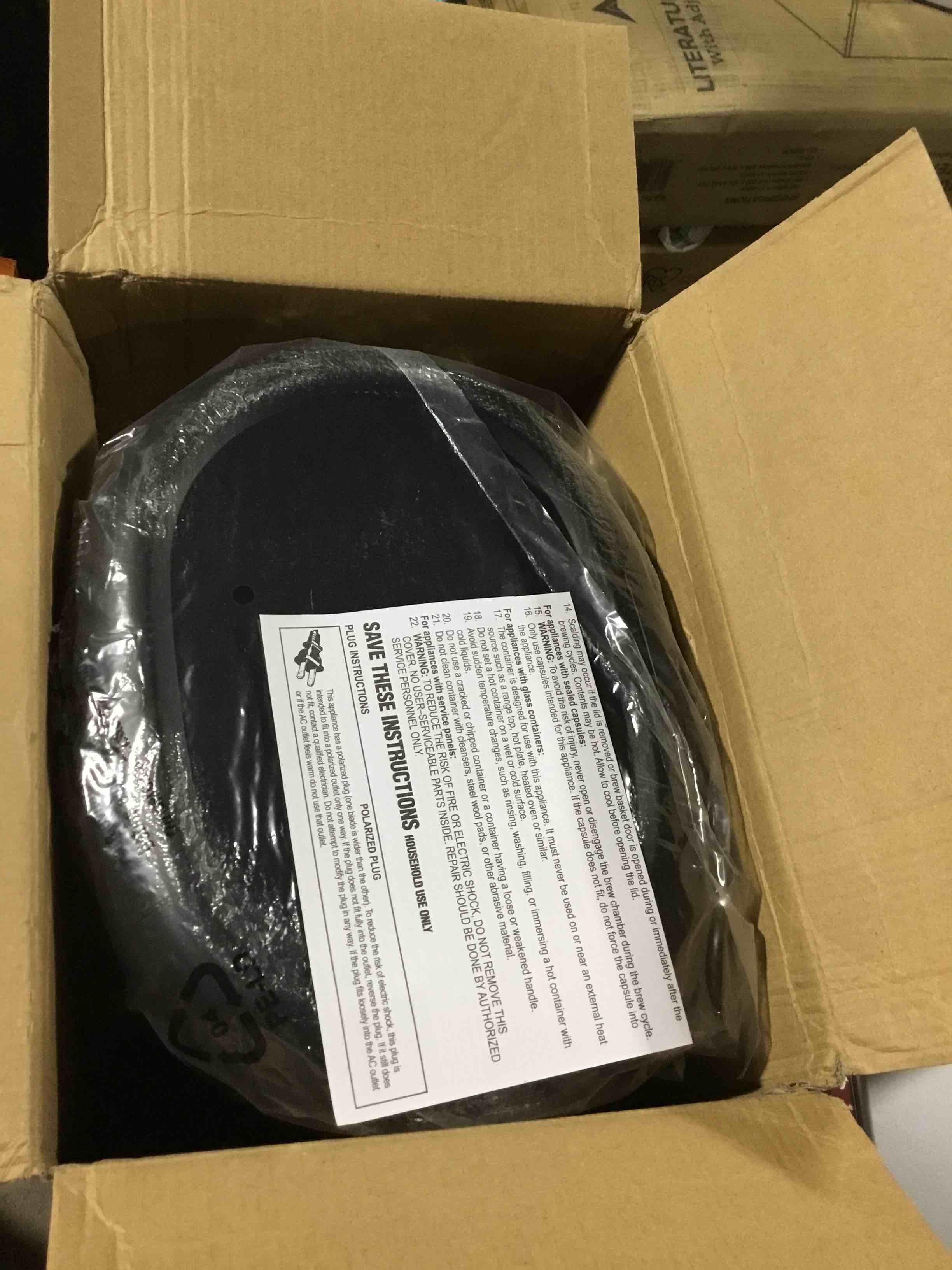 Condition photo showing New/Like New for Mr. Coffee 12-Cup Programmable Coffee Maker - Black/Stainless Steel