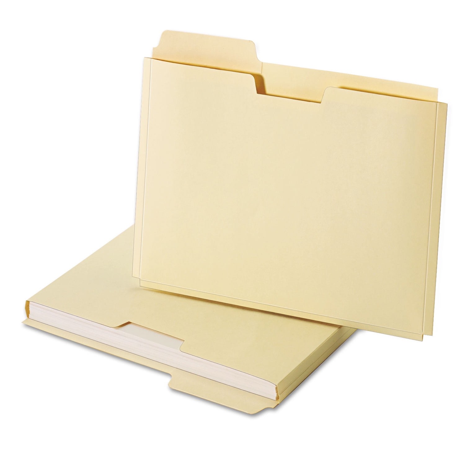pack of 2 pendaflex fp153l10 0.75 in. expansion letter size file folder pocket - manila (20/pack)