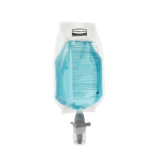 box of 4 rubbermaid commercial products autofoam moisturizing hand soap refill, 1100ml, green seal certified, light floral scent, compatible with rcp's autofoam & autofoam lumecel dispensers