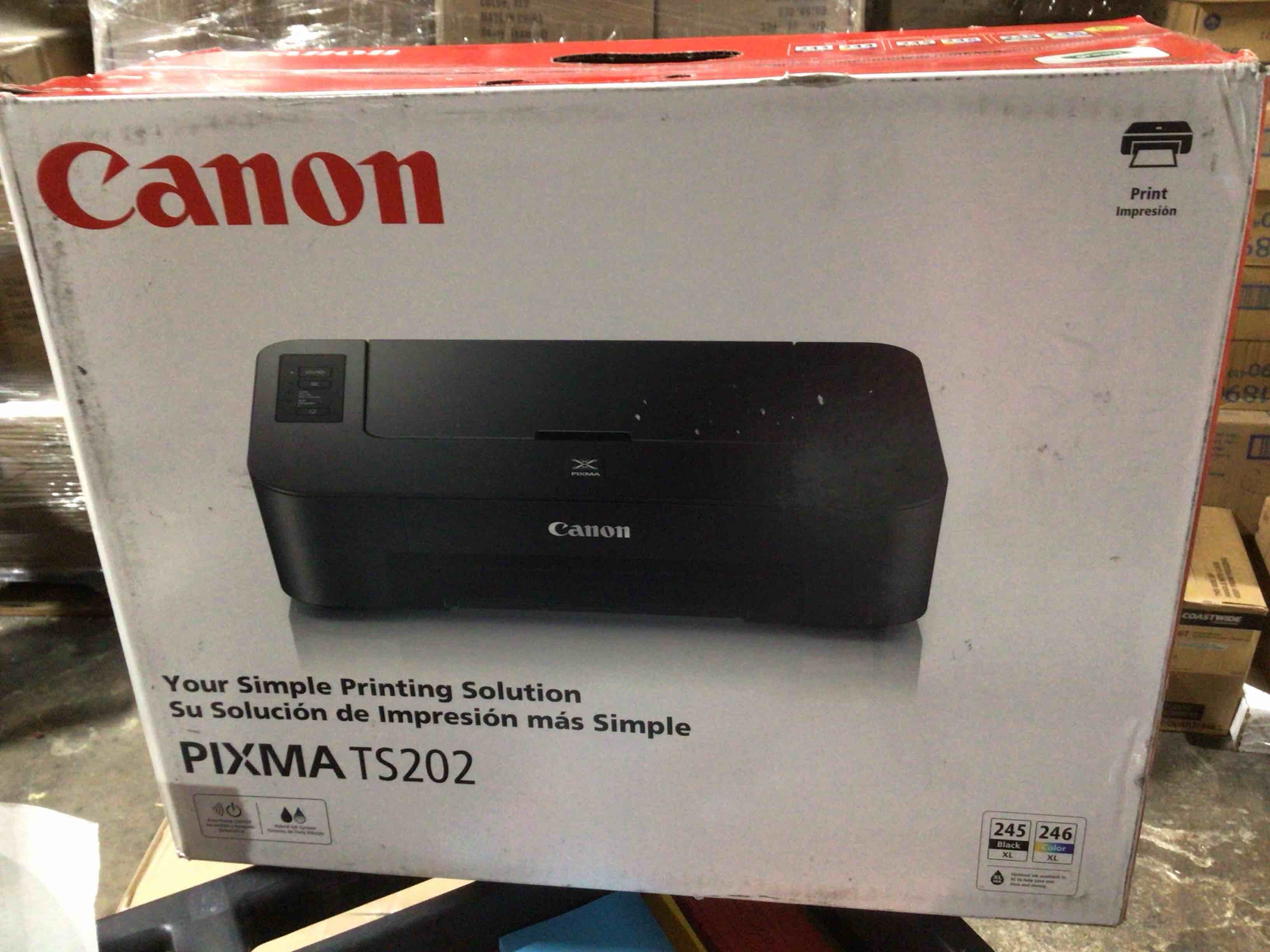 Condition photo showing New/Like New for Canon - PIXMA TS202 Inkjet Printer - Black