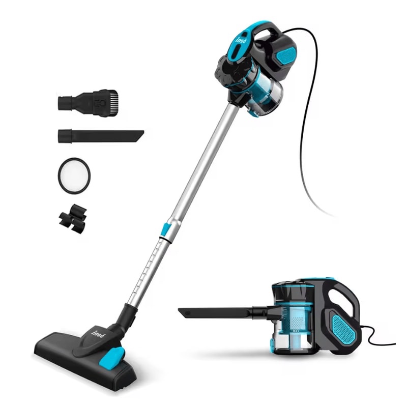 inse i5 corded stick vacuum cleaner with powerful suction for pet hair and hard floors
