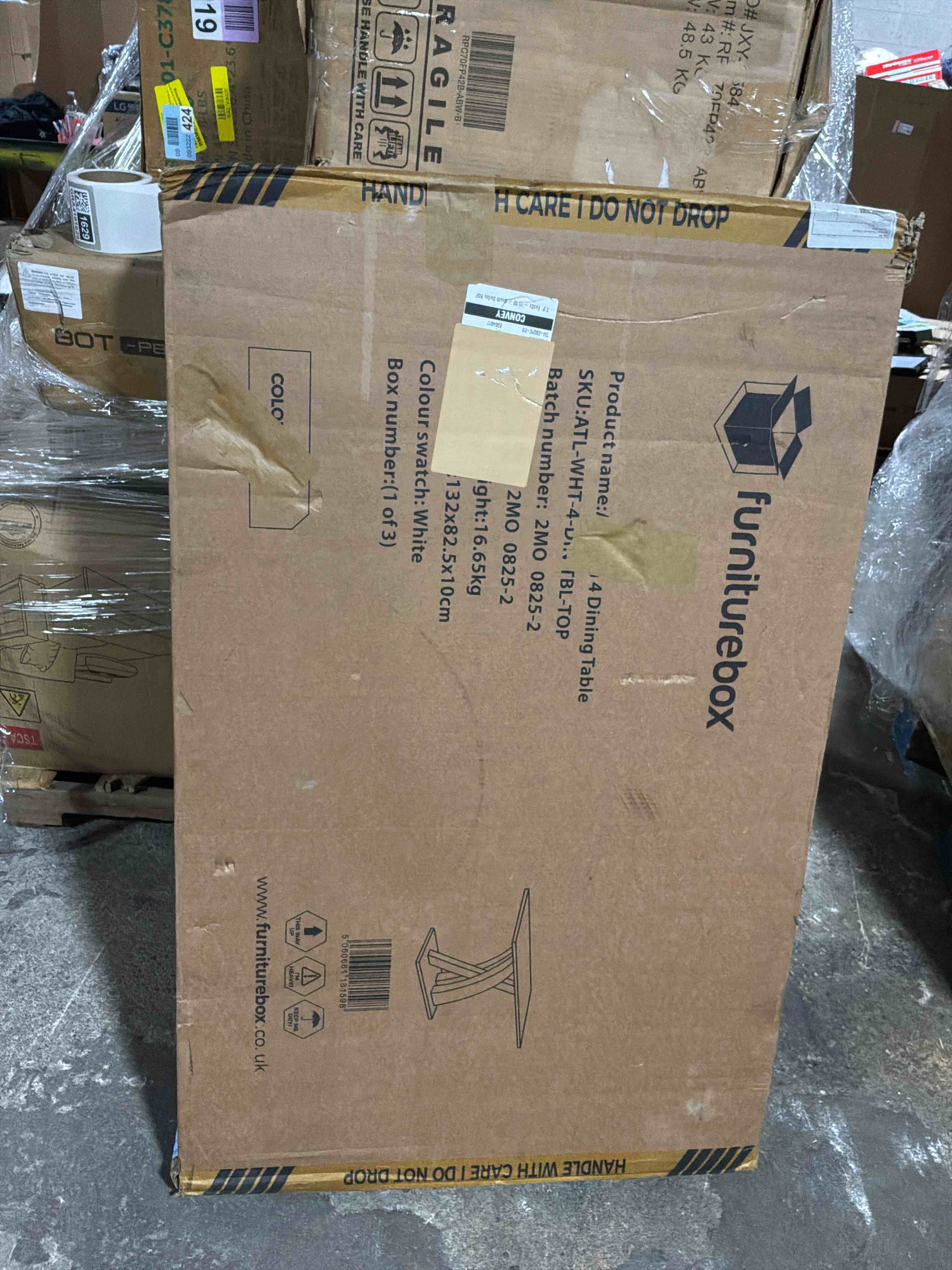Condition photo showing New/Like New for atlanta 4 dining table ( incomplete ) box 1 of 3 