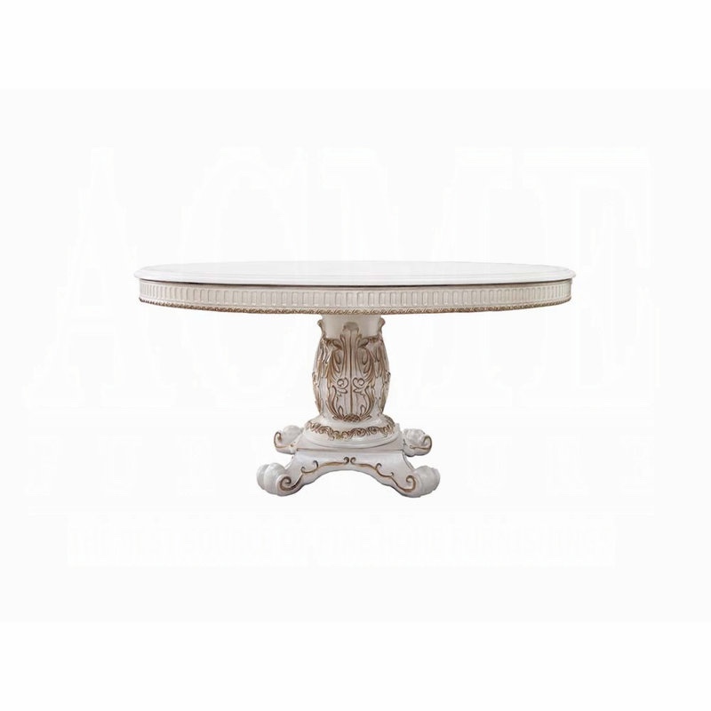 moksh round dining table with pedestal ( top only )