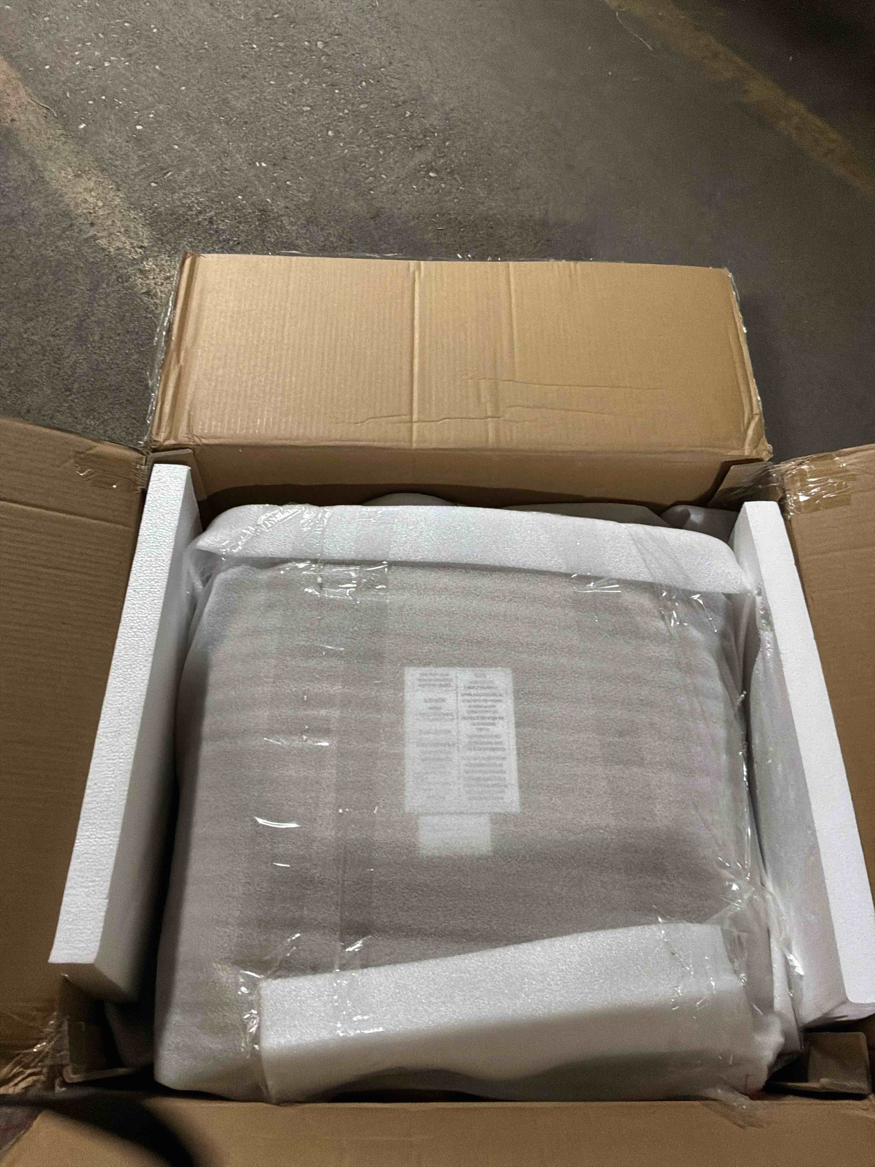 Condition photo showing New/Like New for jeyshan upholstered tuffed lounge chair and ottoman beige apricot 