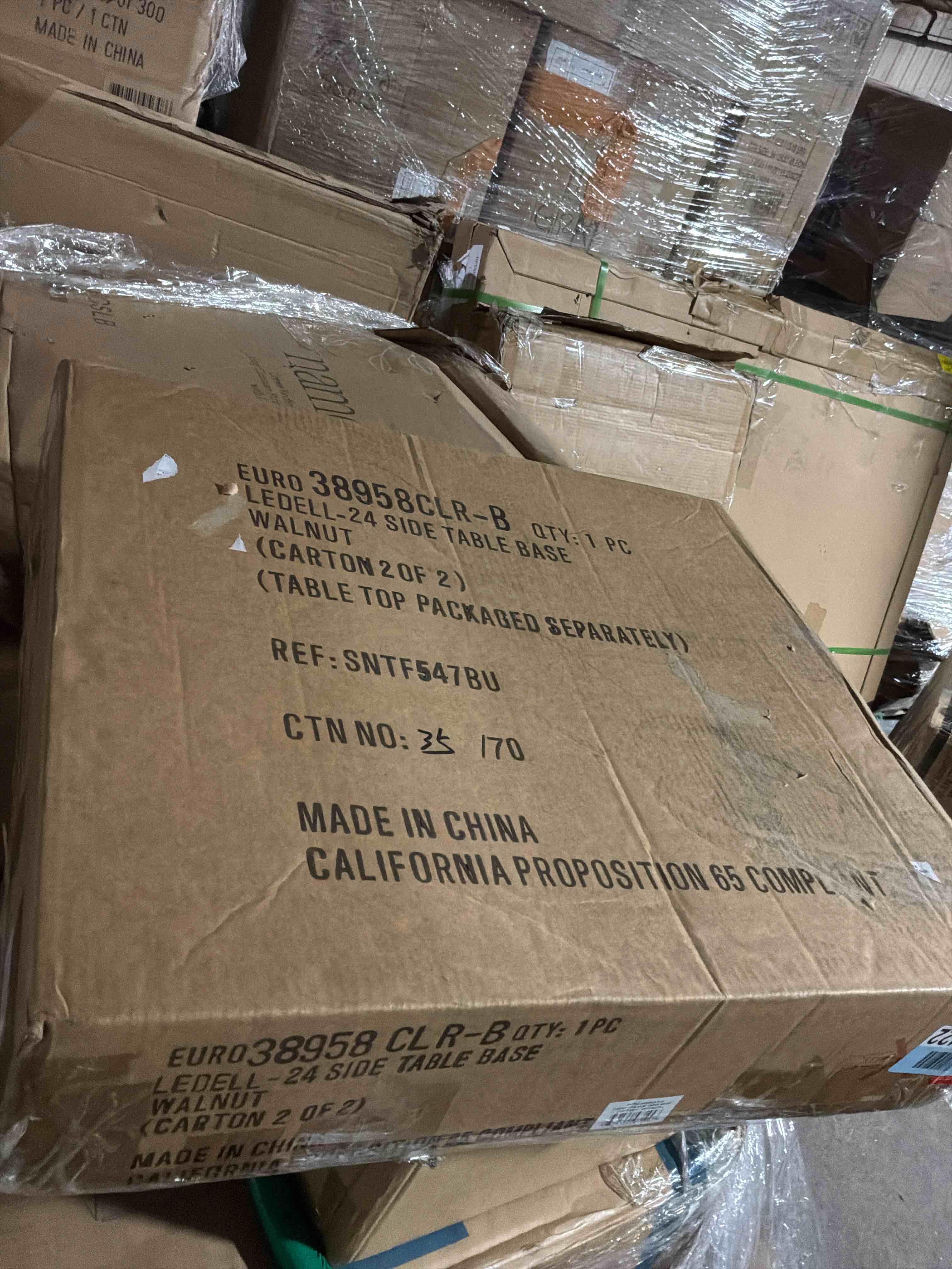 Condition photo showing New/Like New for ledell 24 side table base 