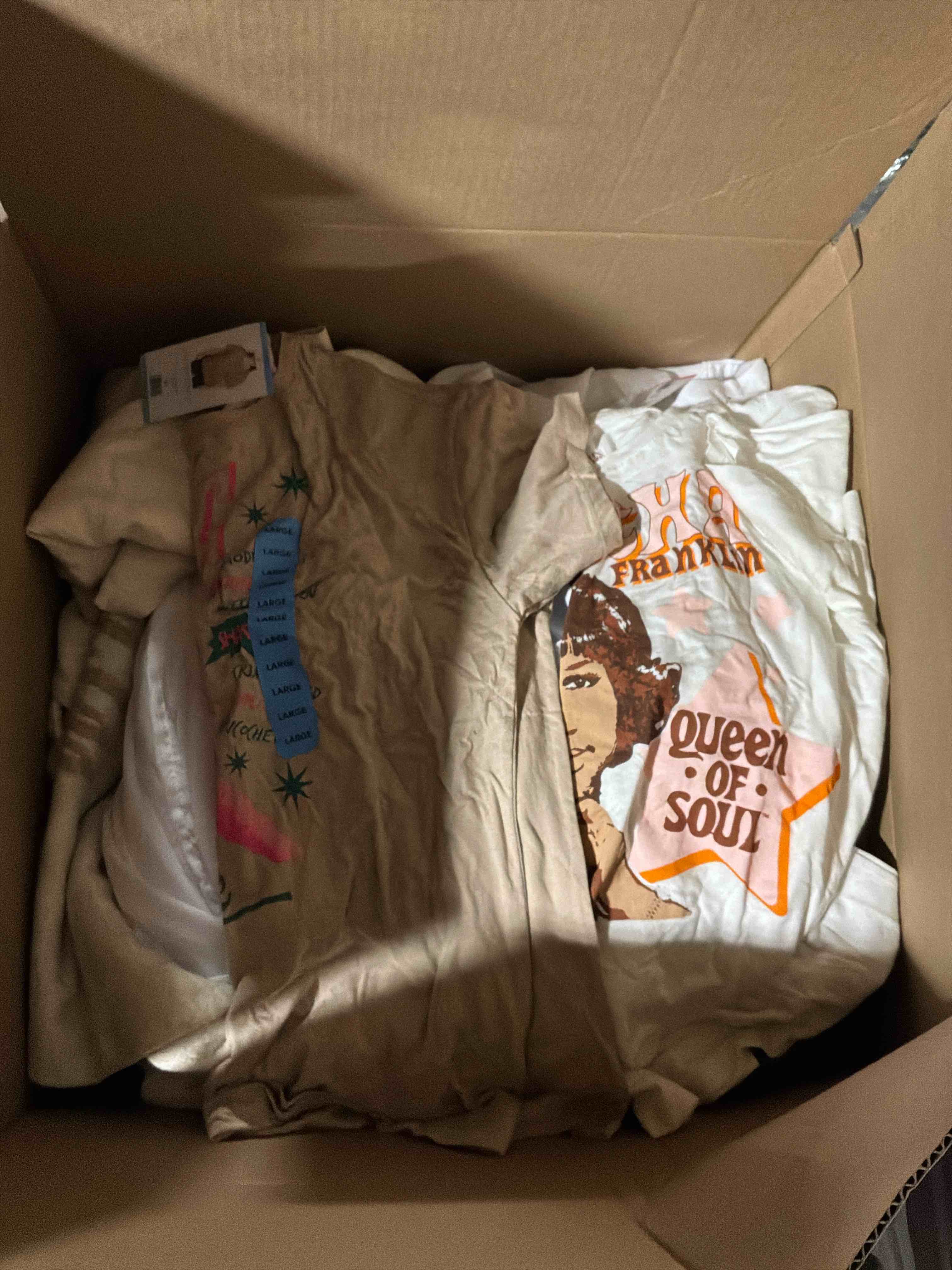Condition photo showing New/Like New for box lot of new clothes (30pcs)