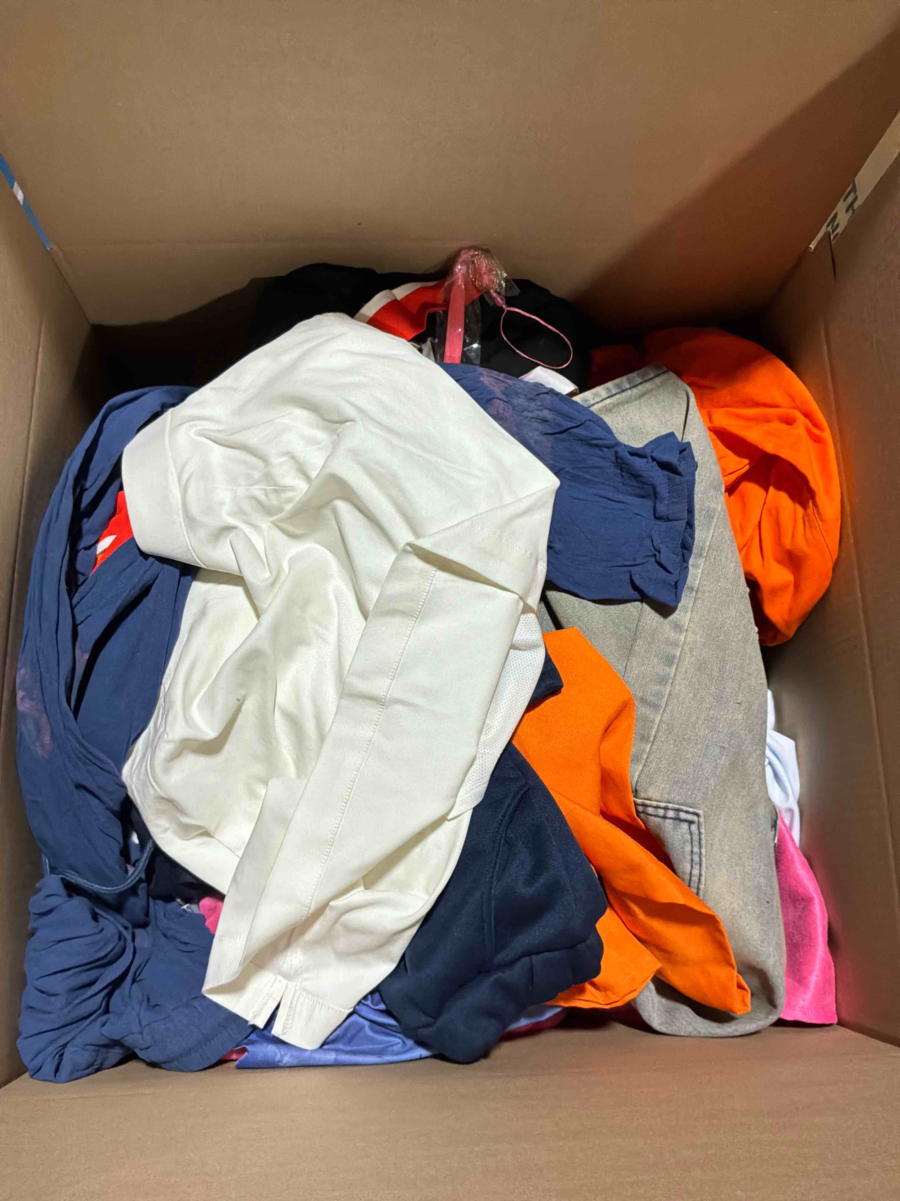 Condition photo showing New/Like New for box lot of new clothes (35pcs)