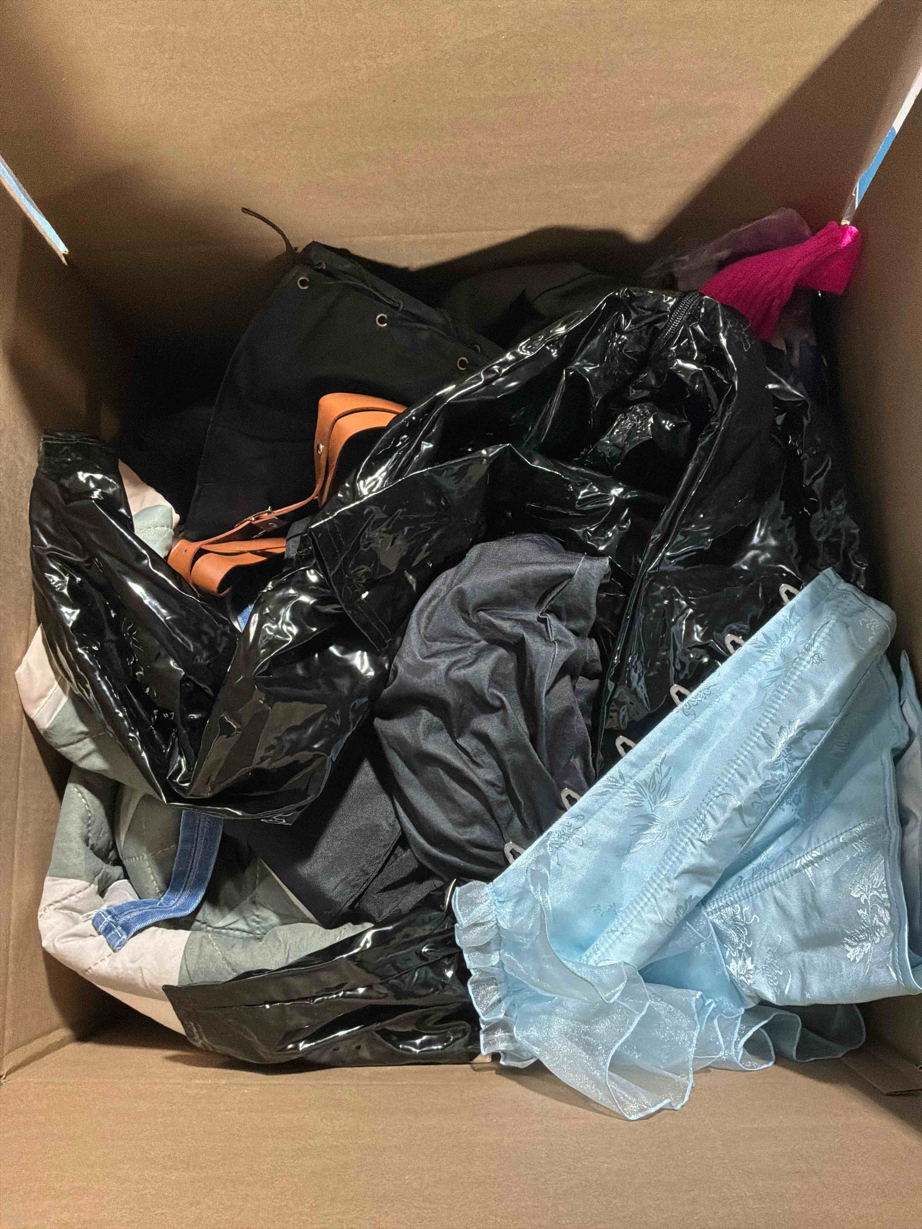 Condition photo showing New/Like New for box lot of new clothes (35pcs)