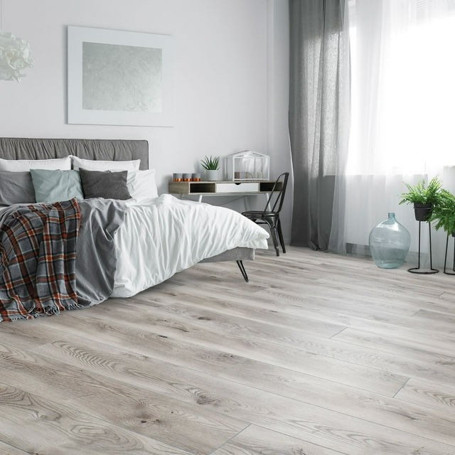 select surfaces sclmf0481 pearl gray spilldefense laminate flooring 16.45 sq ft per box