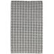 TH240011-1 Hand Woven Ivory/Grey Argyle Pattern Bubble Loop Pile Weave Wool Rug 2”X3”
