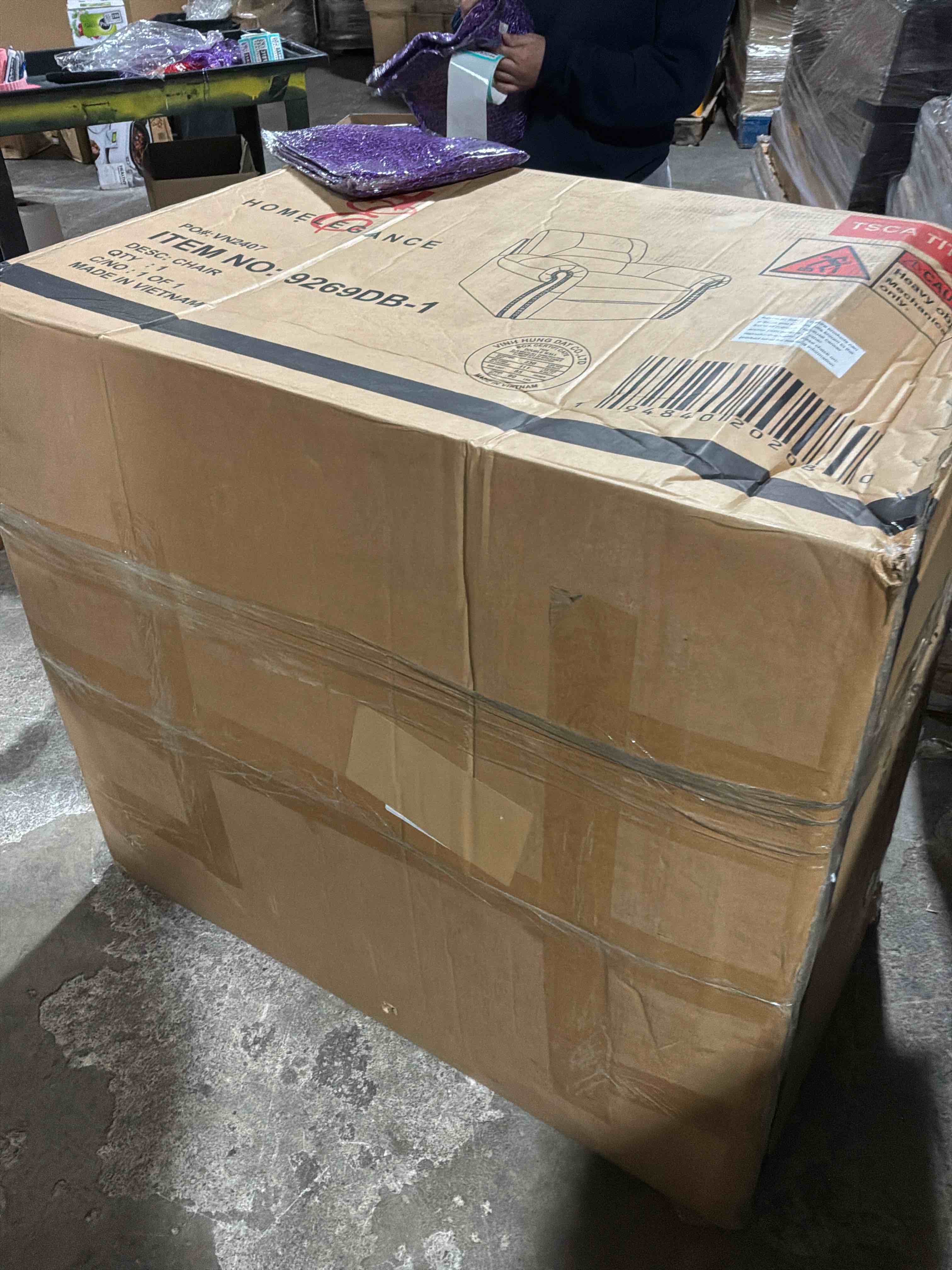 Condition photo showing New/Like New for Brennen Dark Brown Leather Arm Chair