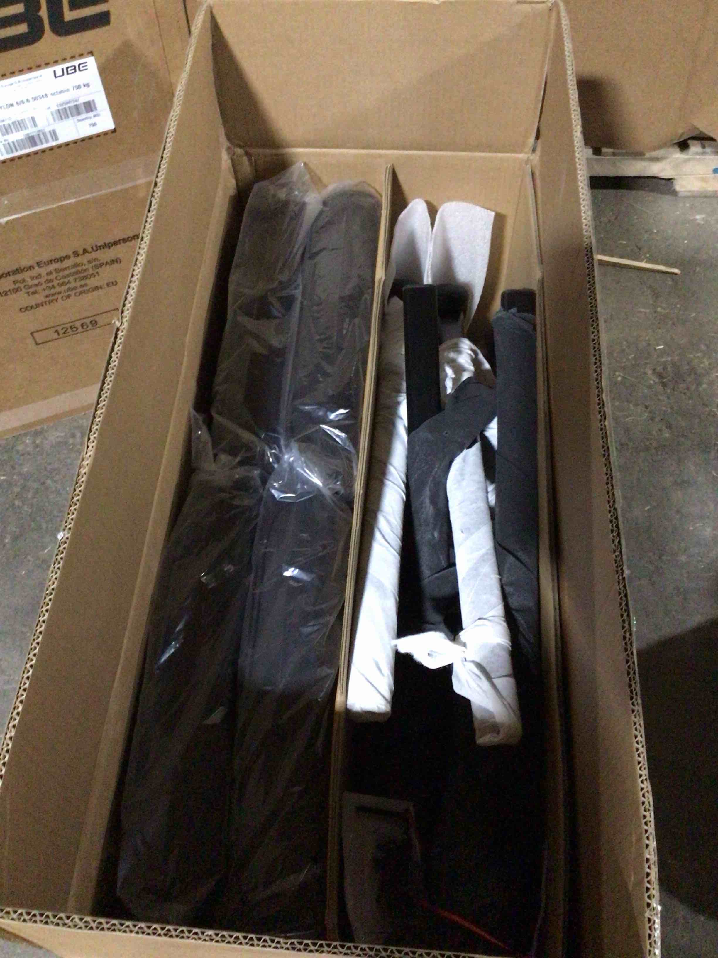 Condition photo showing New/Like New for Set of 2 PU Leather Conference Waiting Room Reception Chair with Metal Frame, Black