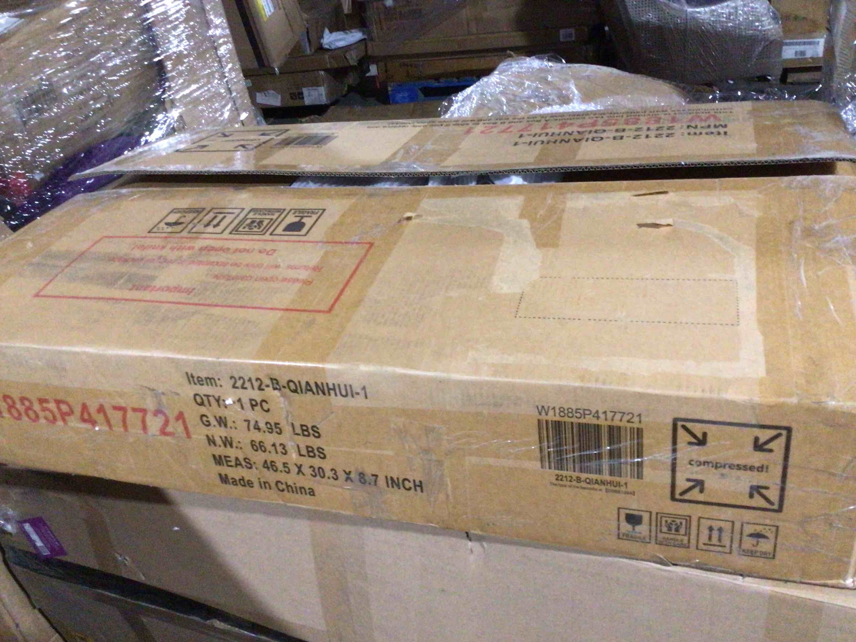 Condition photo showing New/Like New for 100" Oversized Pull Out Sofa Bed, Convertible Sleeper Loveseat With Handmade Flower Tufted Velvet Upholstery