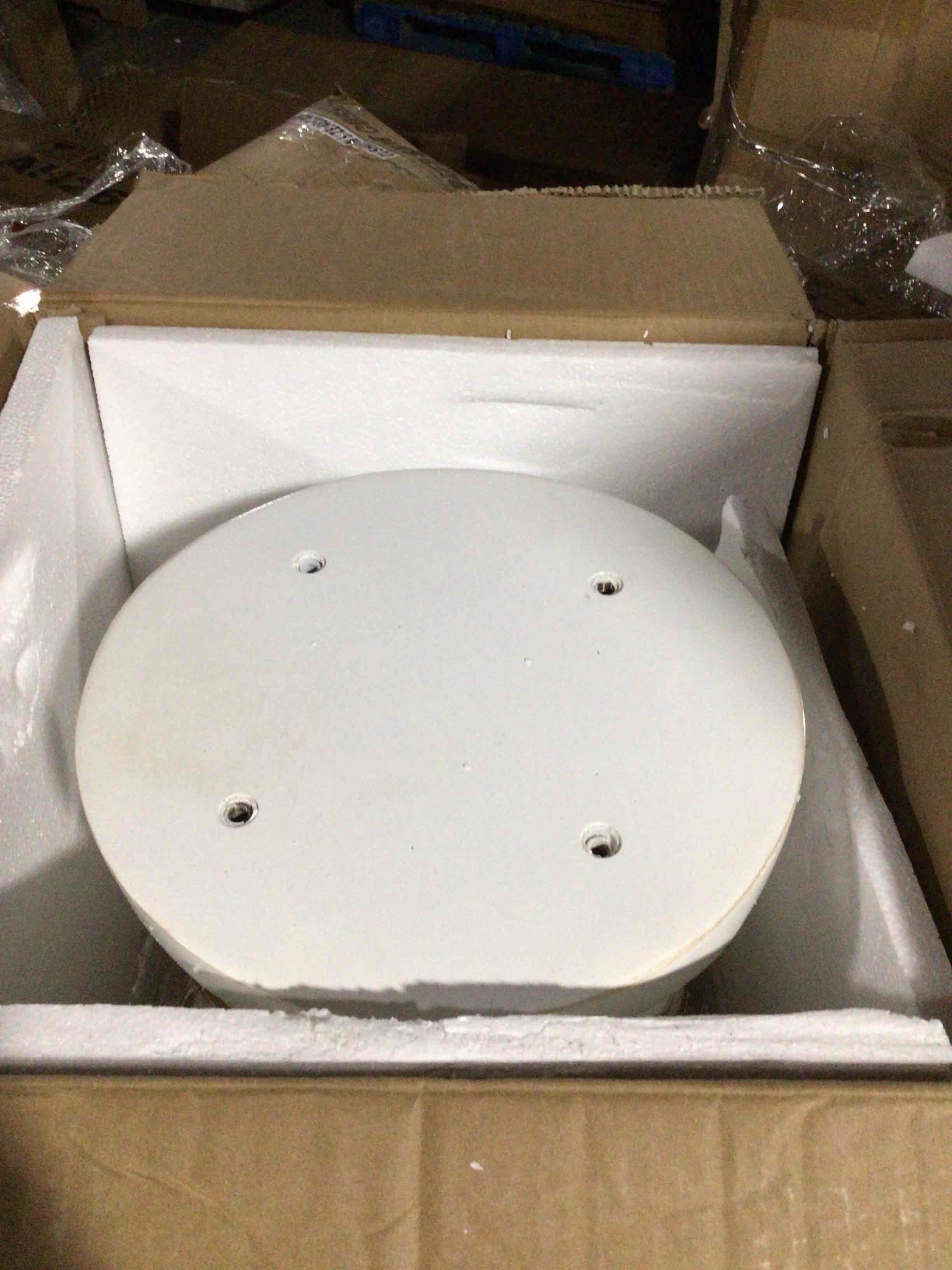 Condition photo showing Good Condition for Moksh round dining table, pedestal base 