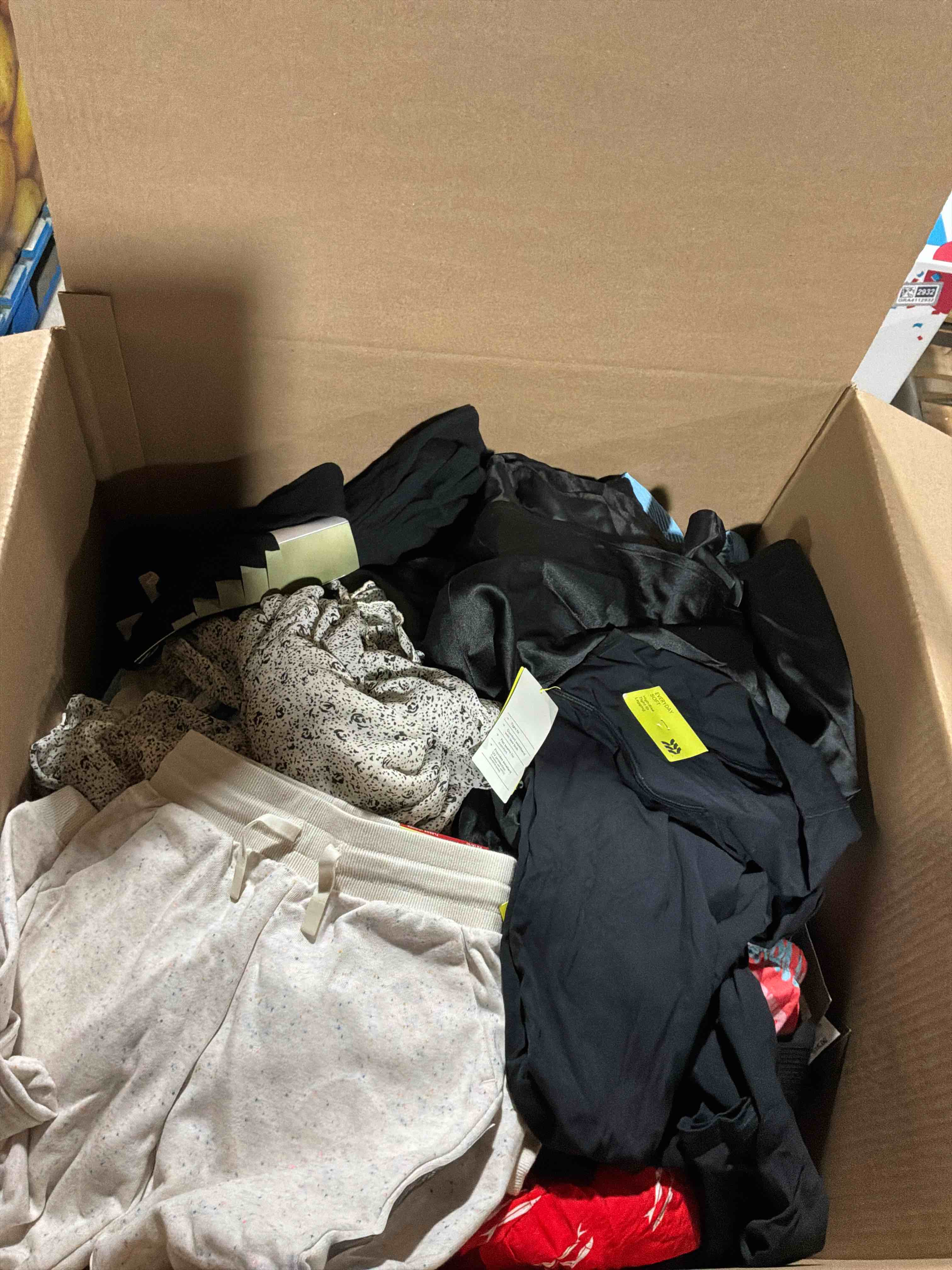 Condition photo showing New/Like New for box lot of new clothes (40pcs)
