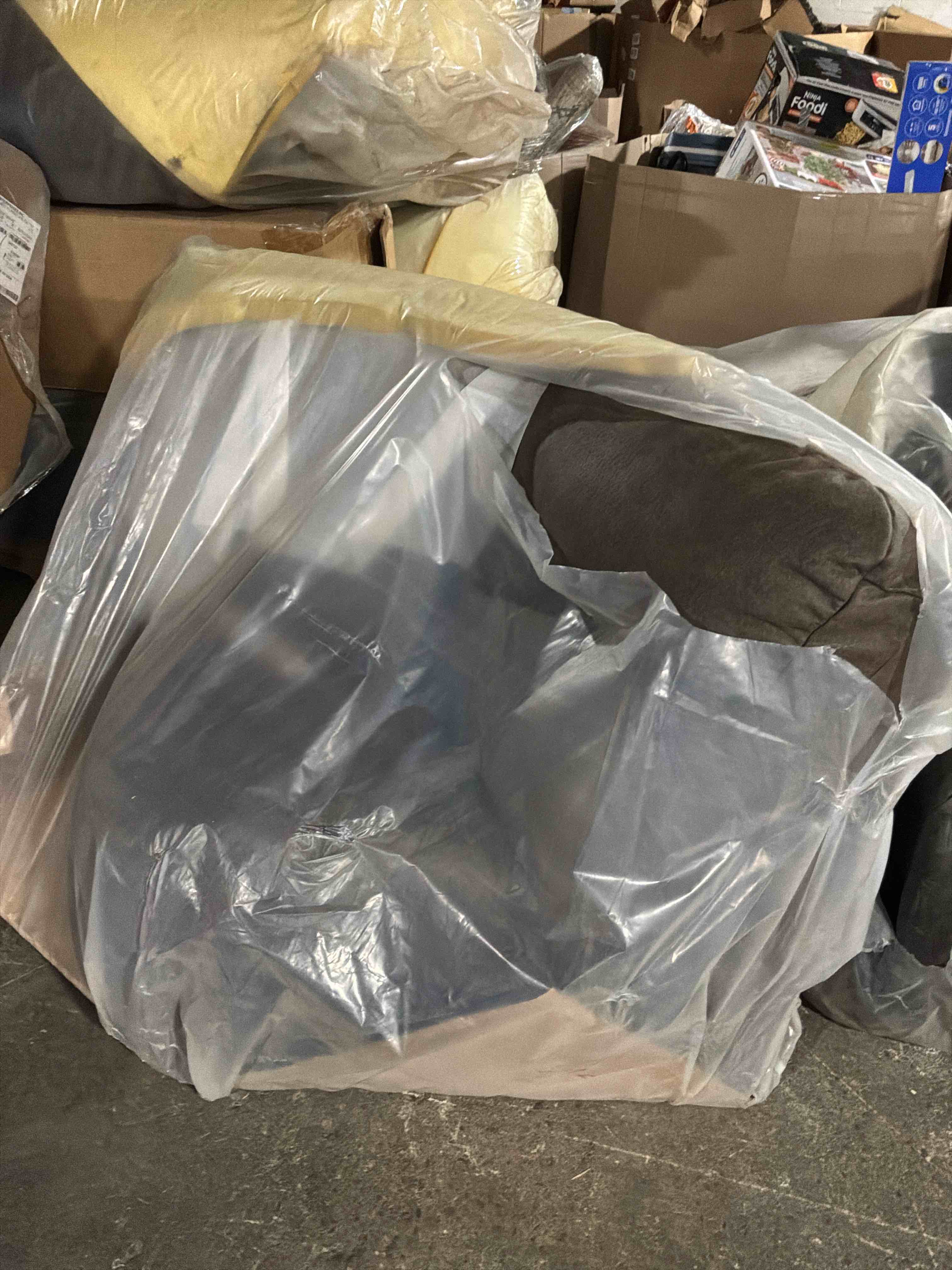 Condition photo showing As Is for la-z-boy james sectional ( corner )